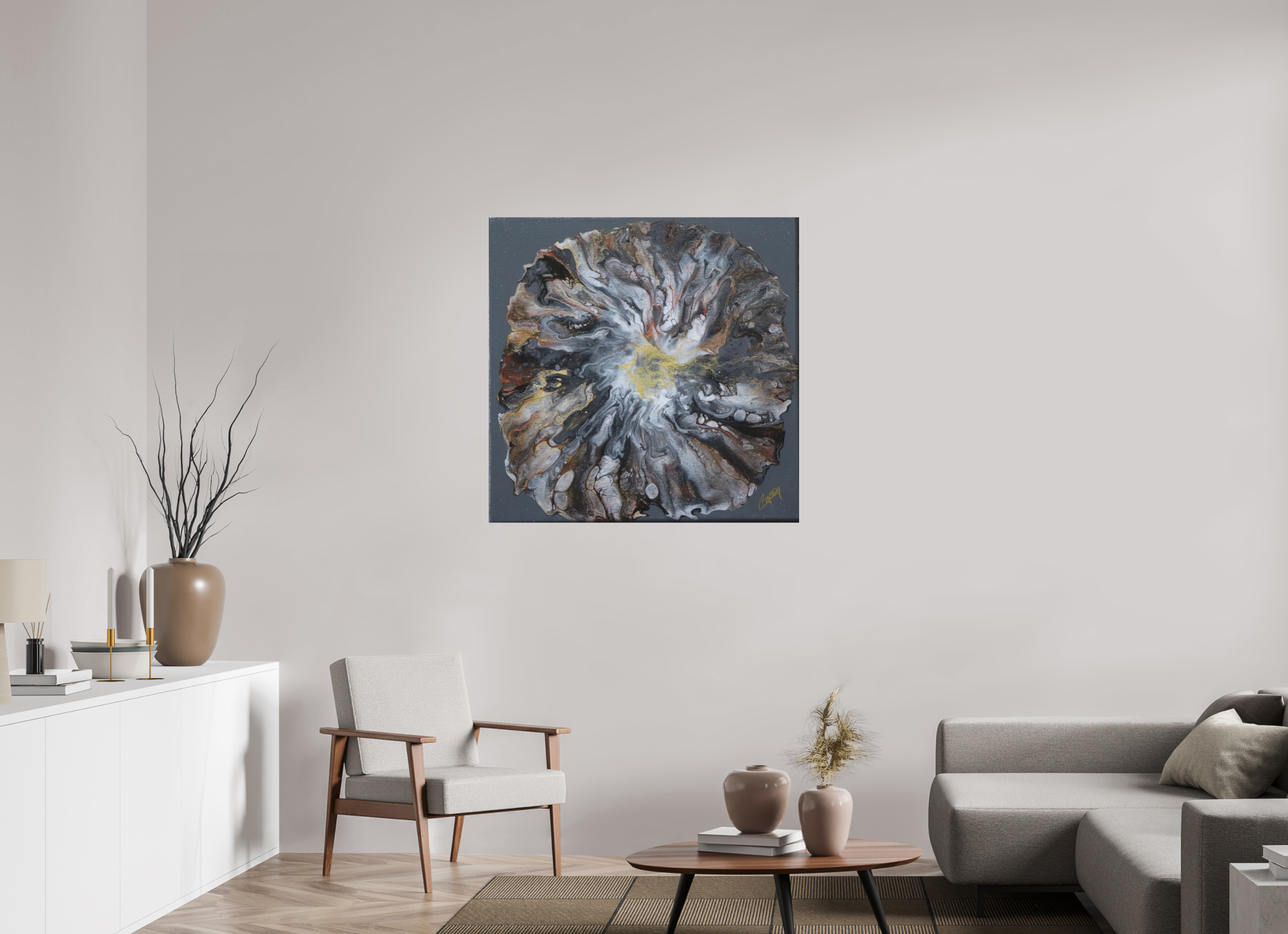39.6 x 39″, *Photo Print on Fuji Silk Paper No Frame Copper Bloom II