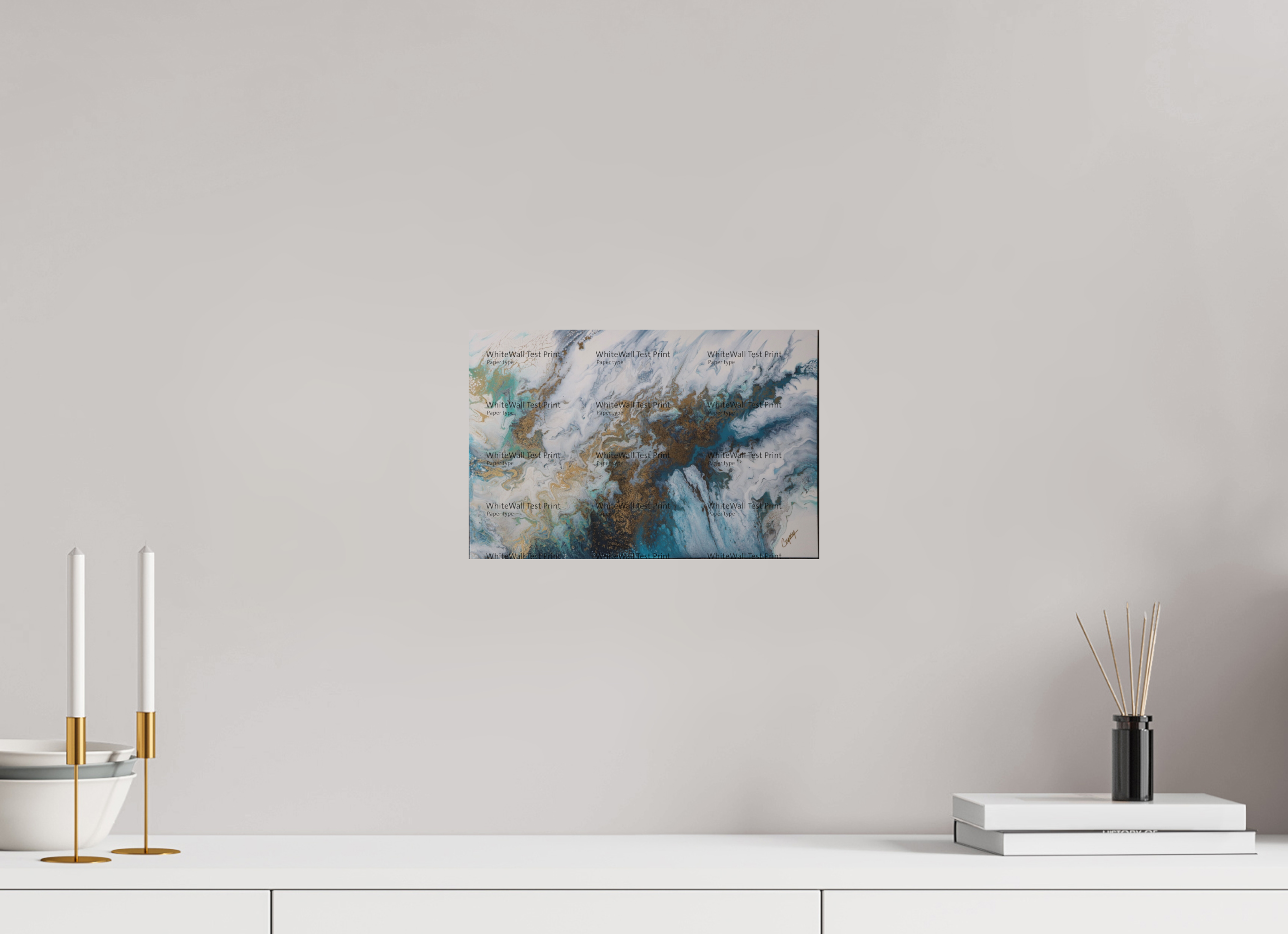 12.2 x 8″, *SAMPLE Photo Print on Fuji Silk Paper no frame Seascape Canvas - Original Acrylic Ocean Painting