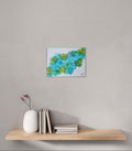 Blue Floral Density — Original Alcohol Ink Painting - The Living Abstract