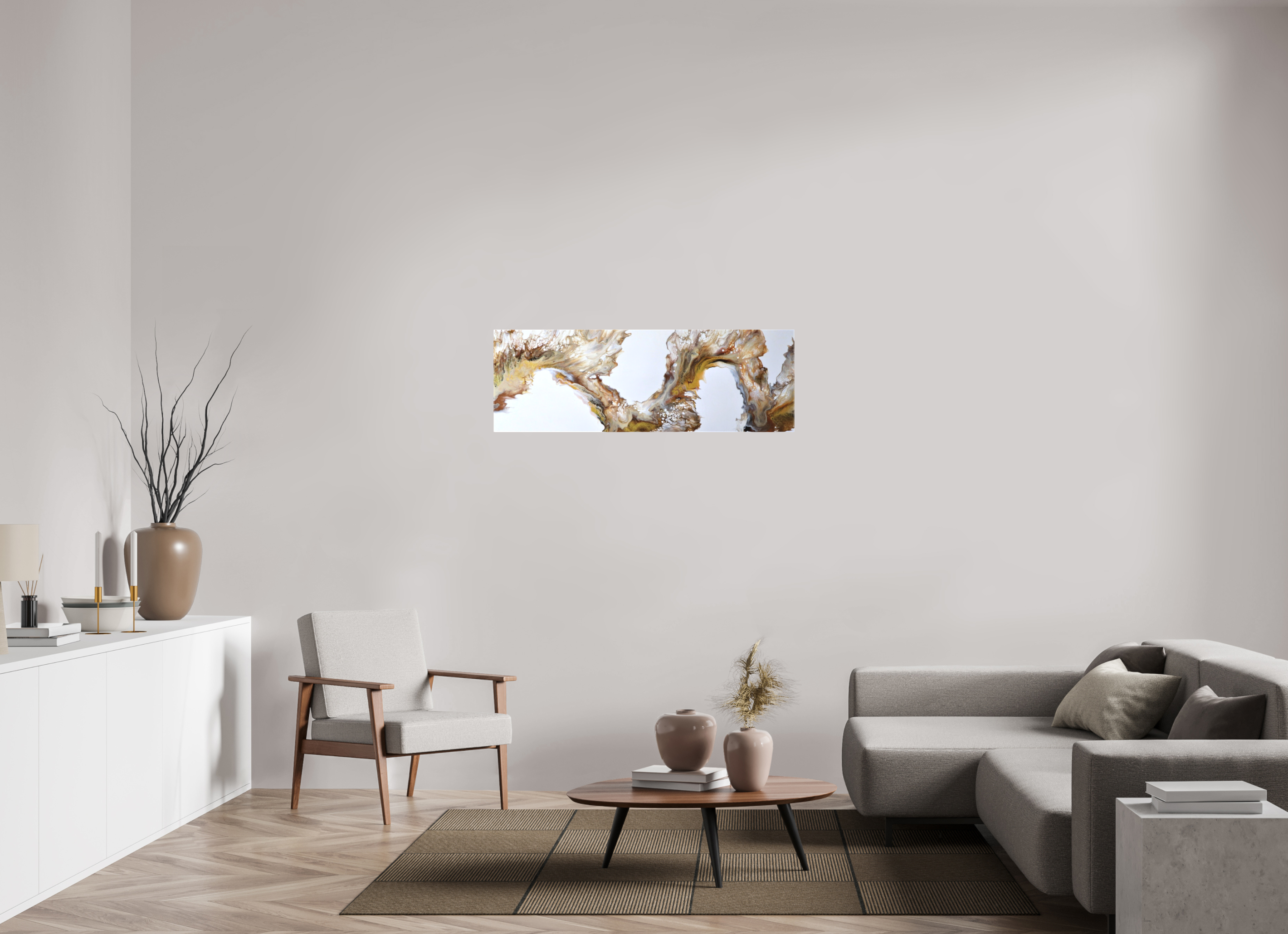 47.7 x 16″, *1.25" Matte Canvas No Frame Desert Sands