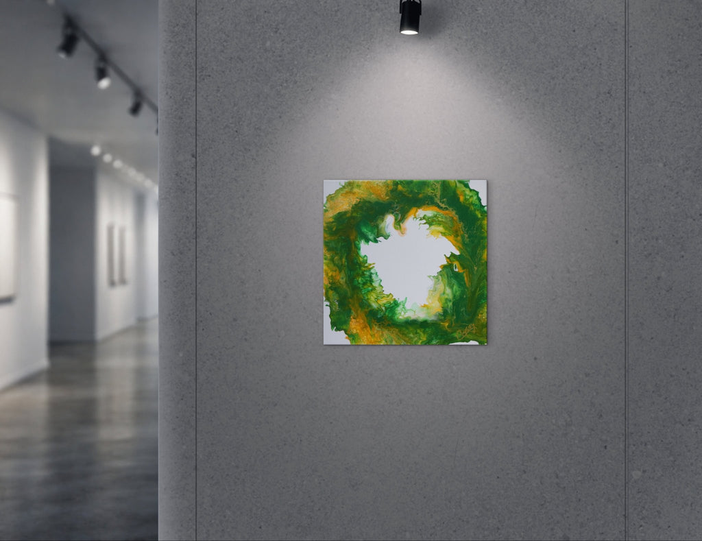 Oregon Ducks — Original Dutch Pour Painting - The Living Abstract