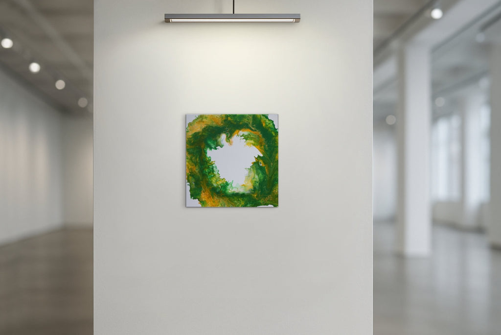 Oregon Ducks — Original Dutch Pour Painting - The Living Abstract