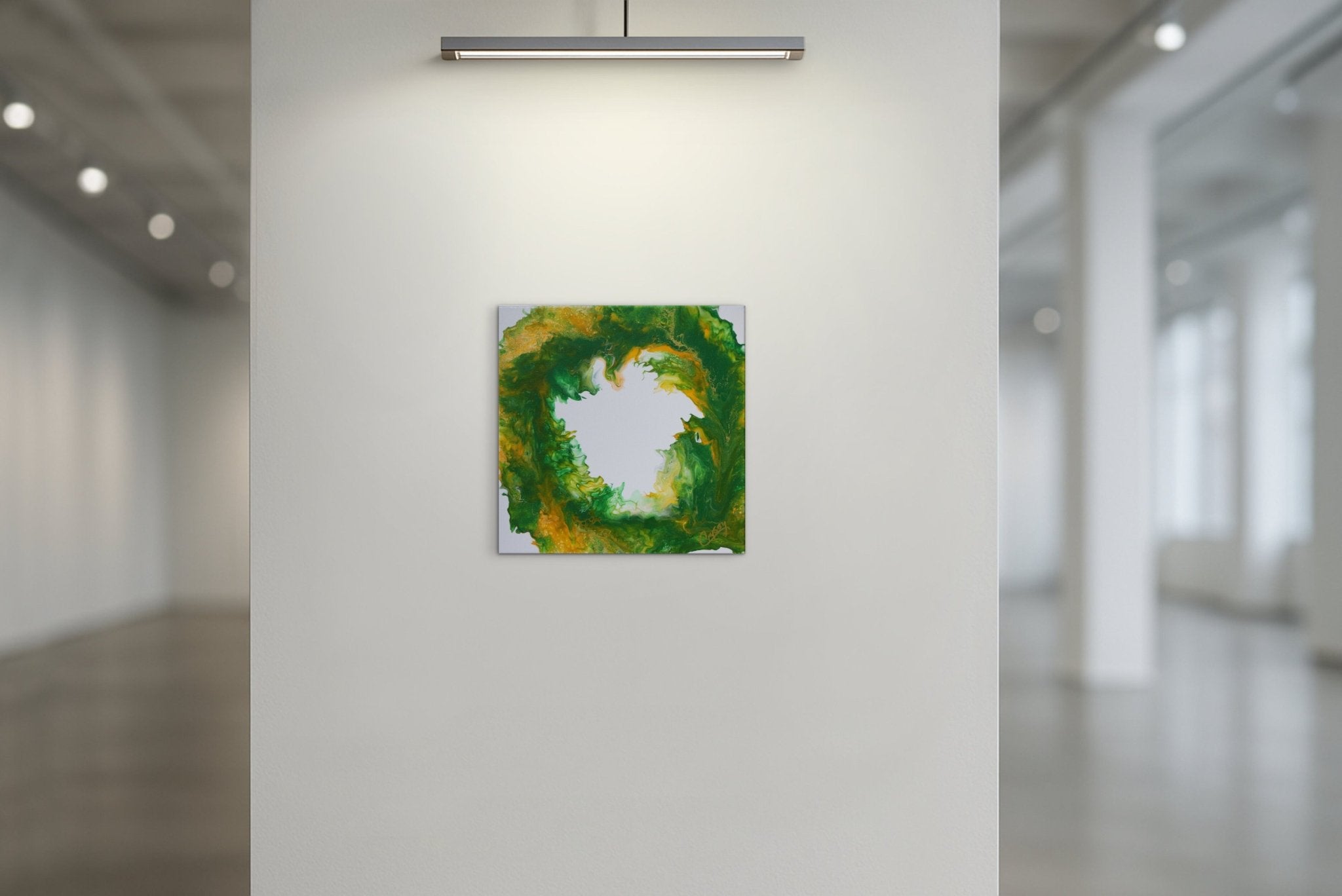 Oregon Ducks — Original Dutch Pour Painting - The Living Abstract