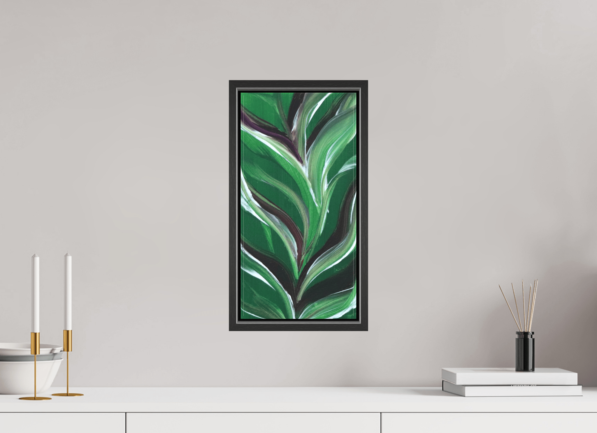 Small Botanical Bloom - Acrylic Botanical Painting - The Living Abstract