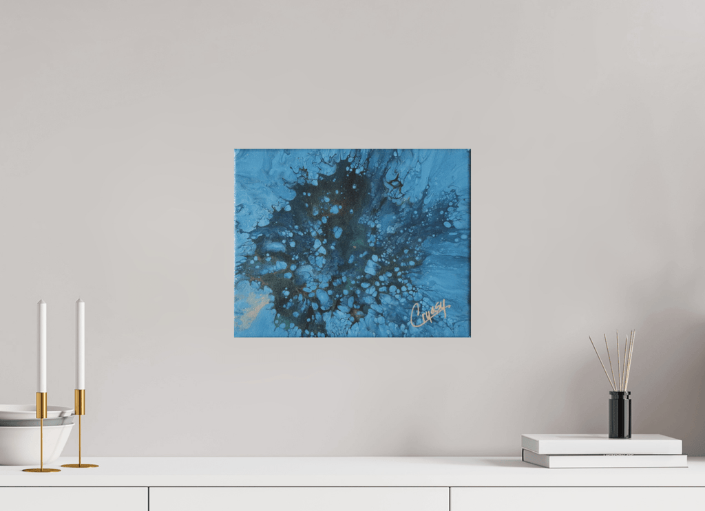Ocean Bloom - Original Dutch Pour Acrylic Painting - The Living Abstract