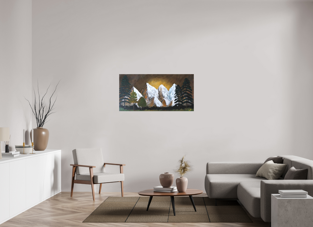 48.9 x 24″, Canvas Prints Bronze Horizon