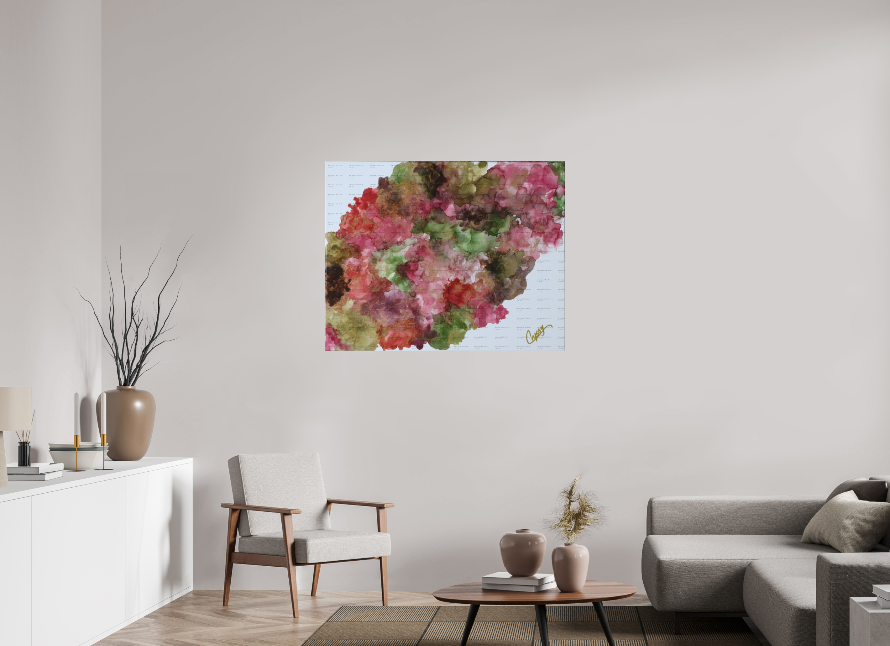 44.5 x 35″, *Photo Print on Fuji Silk Paper no frame Floral Density