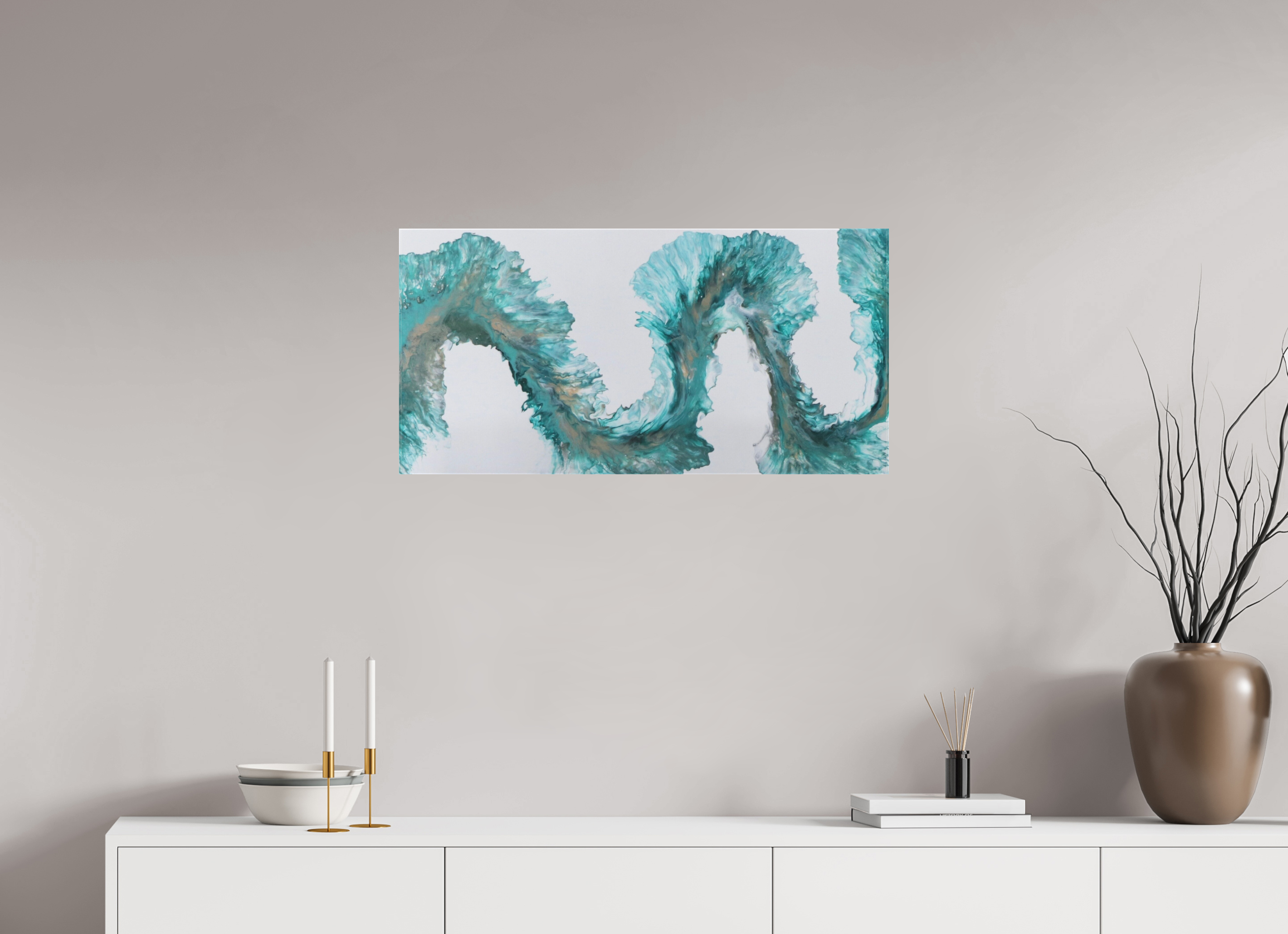 32.2 x 16″, *1.25" Matte Canvas No Frame Tidal Reviere