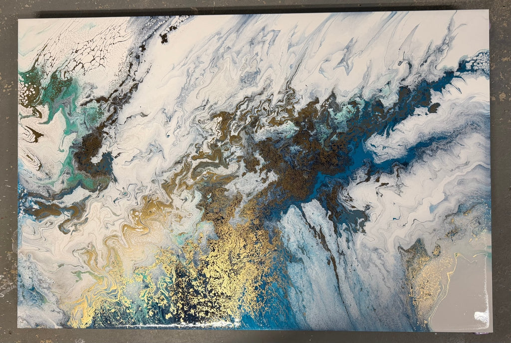 Seascape Canvas Painting - The Living Abstract