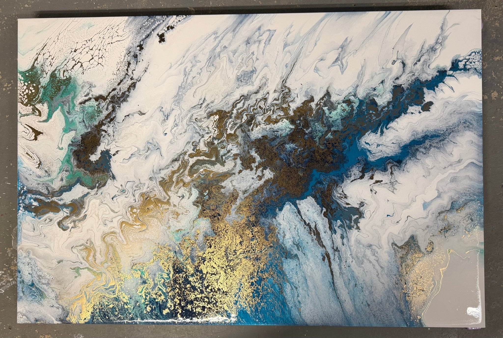 Seascape Canvas Painting - The Living Abstract