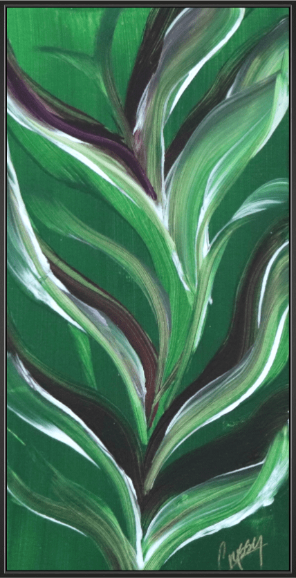 Small Botanical Bloom - Acrylic Botanical Painting - The Living Abstract