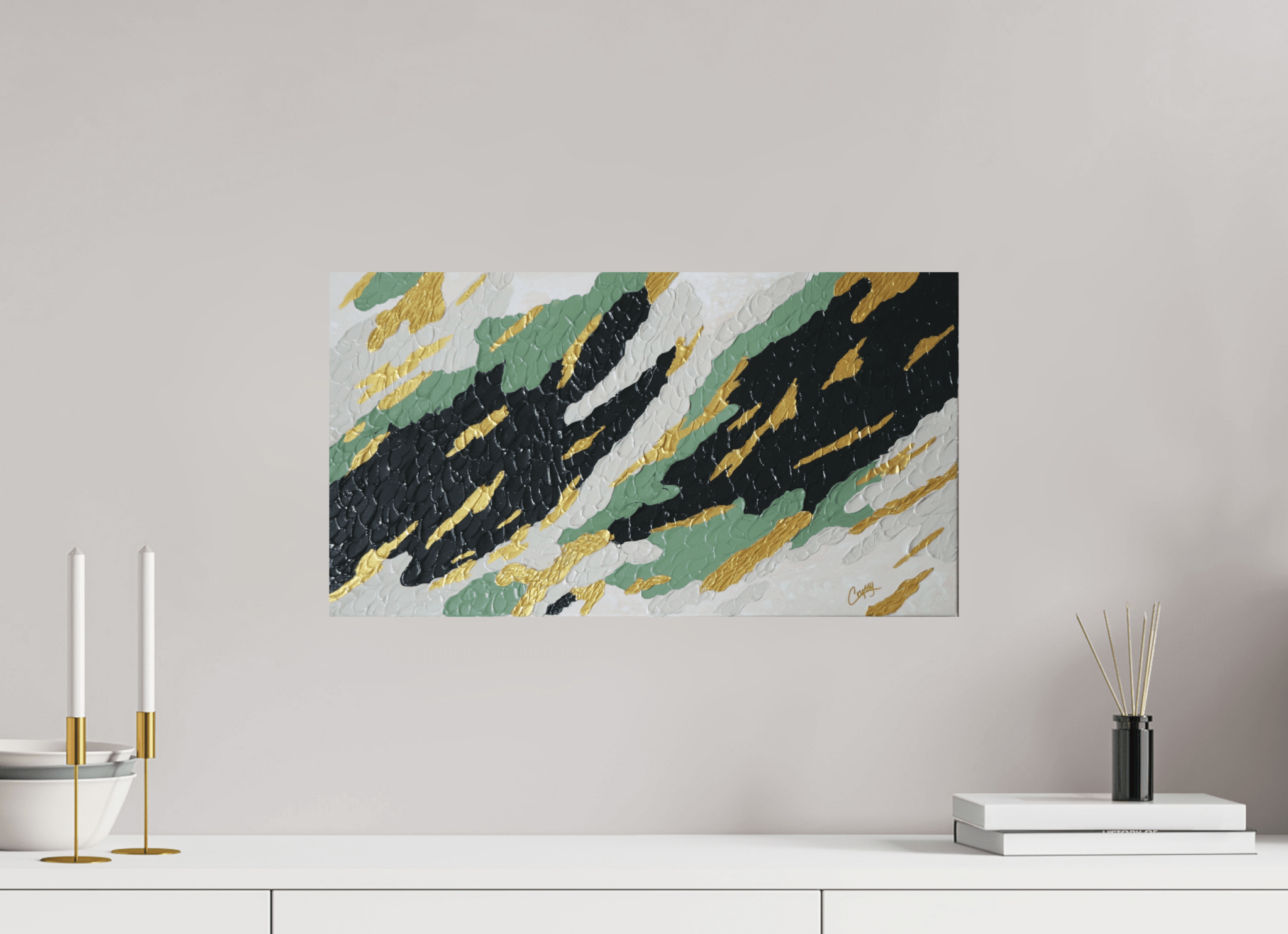 Gilded Forest - Textured Acrylic Art - The Living Abstract