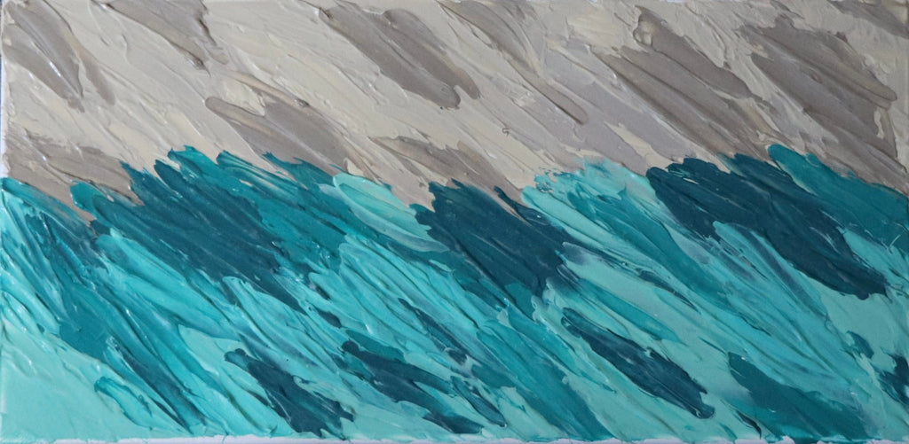 Textured Ocean — Original Textured Acrylic Painting - The Living Abstract