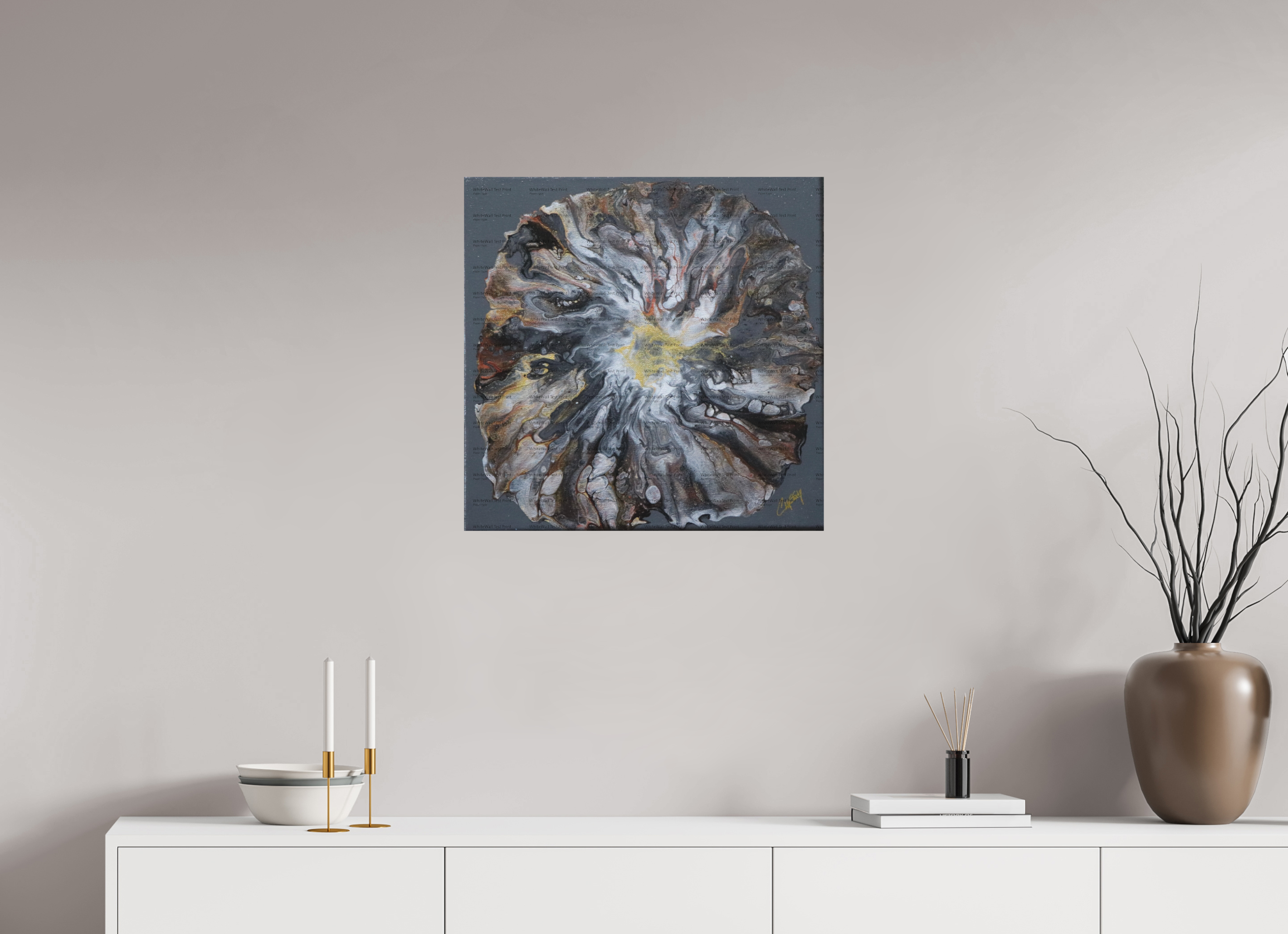 24.4 x 24″, *SAMPLE Photo Print on Fuji Silk Paper no frame Copper Bloom II