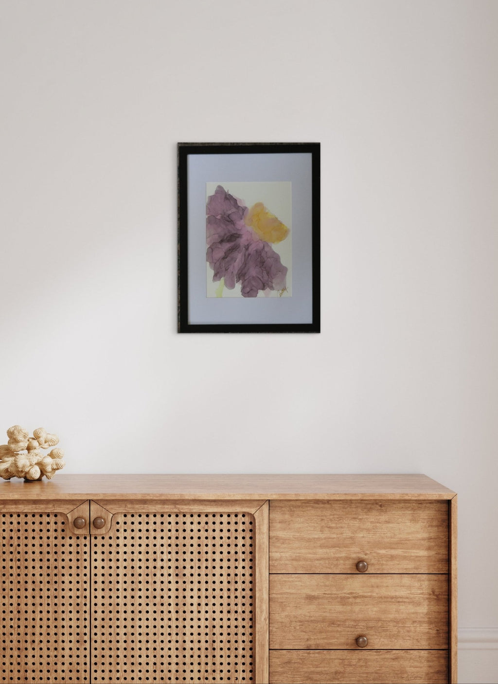 Purple DayLily — Original Alcohol Ink Painting - The Living Abstract
