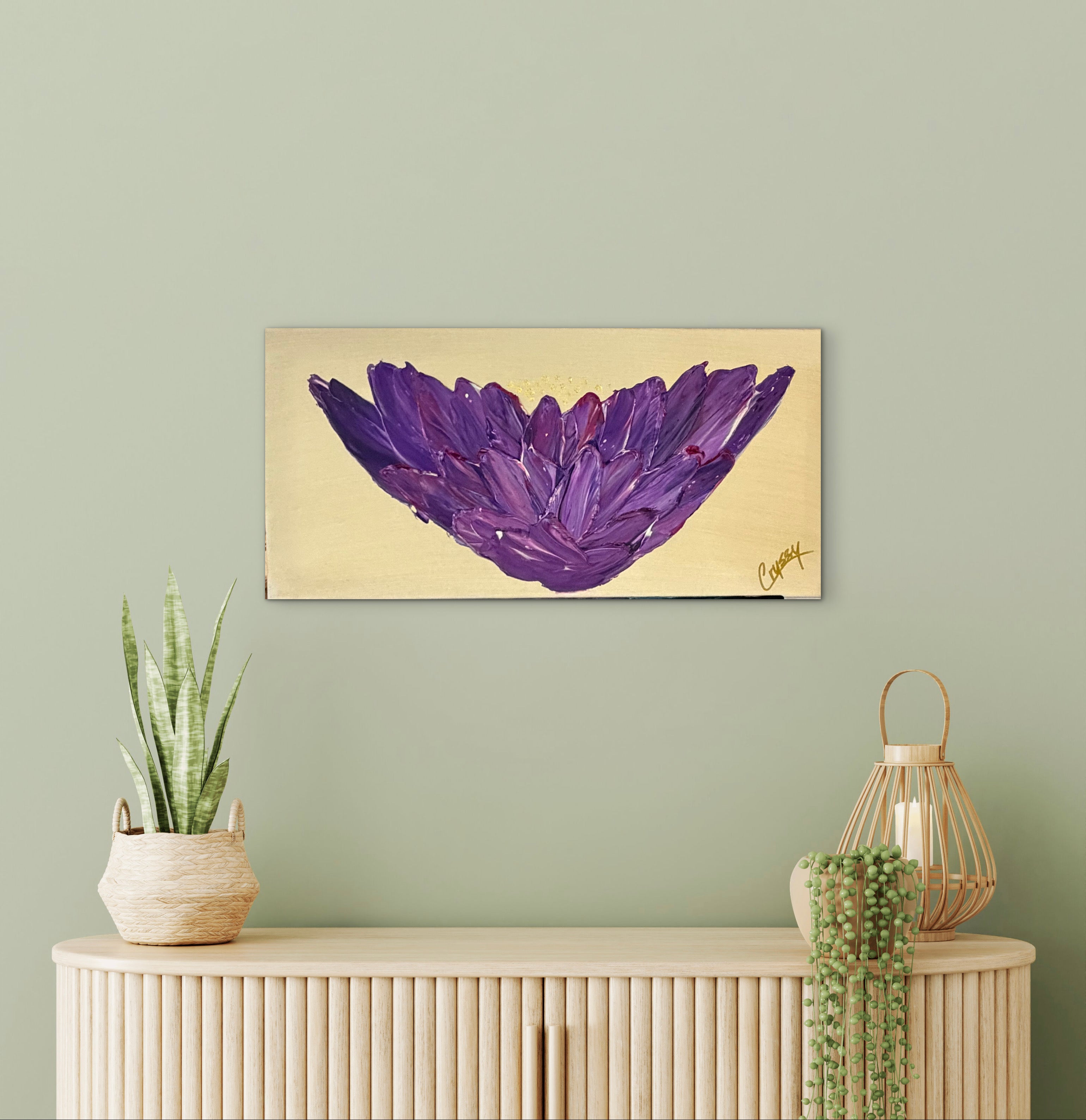 Purple Lotus - The Living Abstract