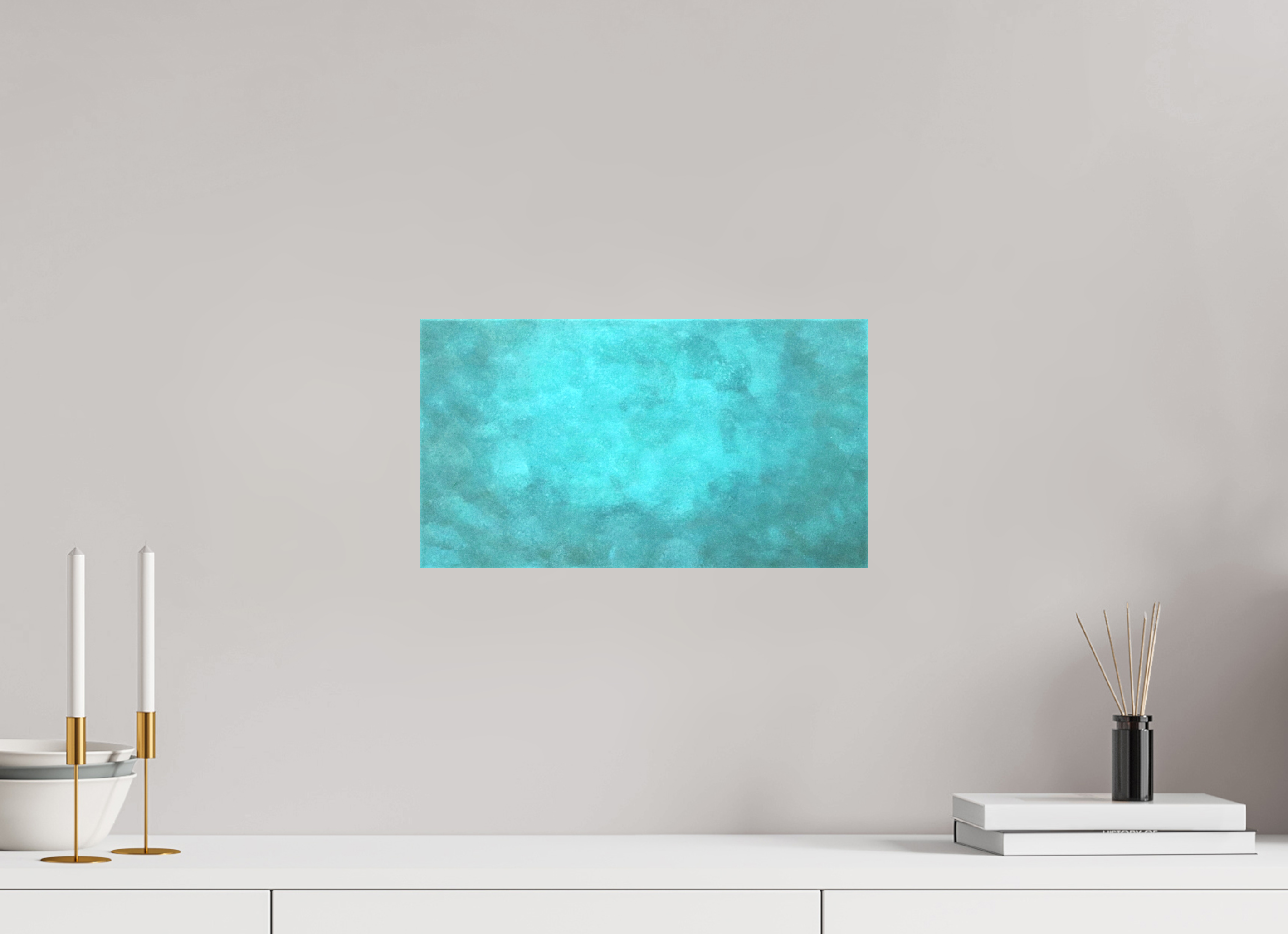 14.6 x 8″, *1.25" Matte Canvas No Frame Emerald Fade