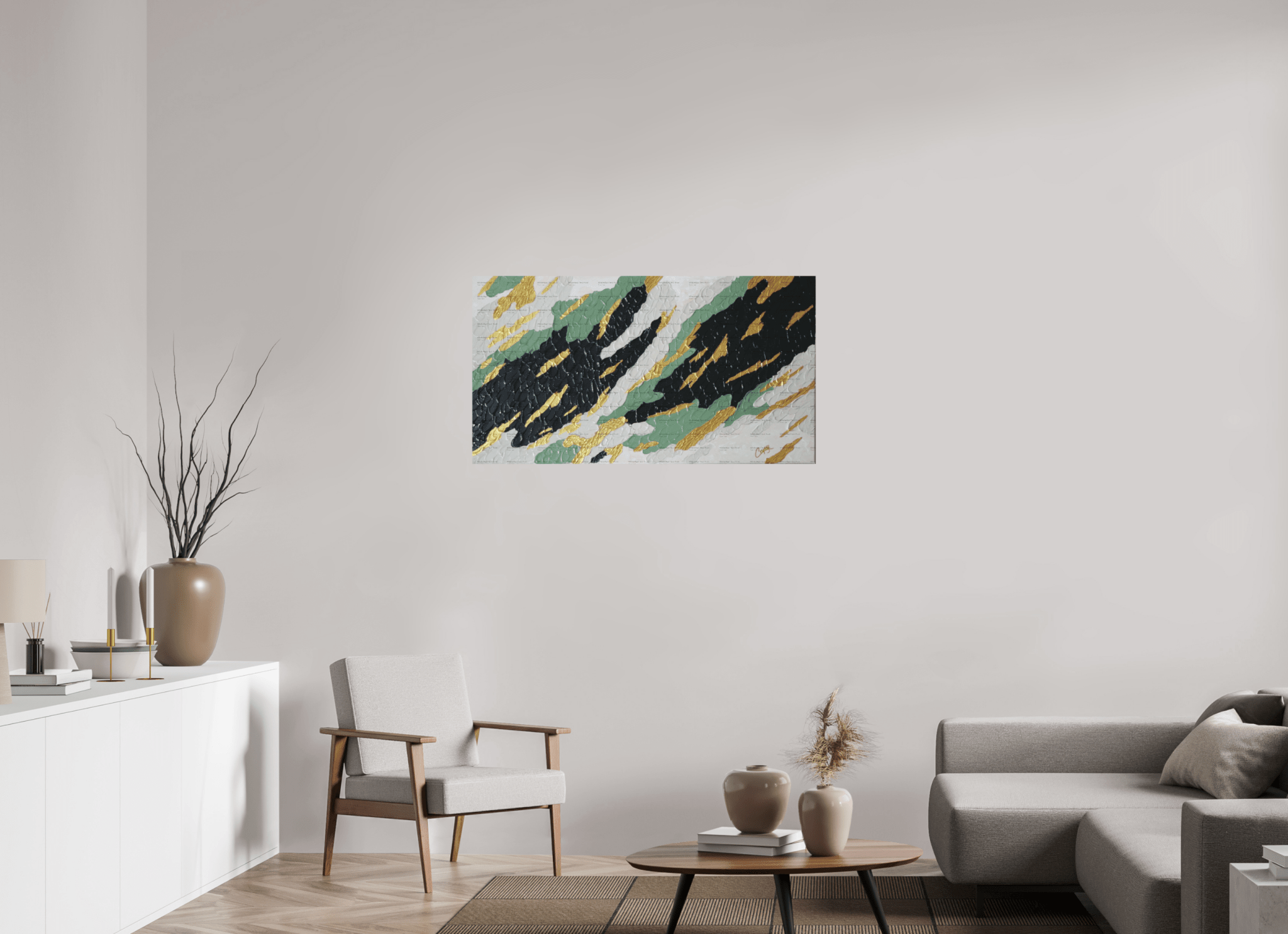 Gilded Forest - Textured Acrylic Art - The Living Abstract