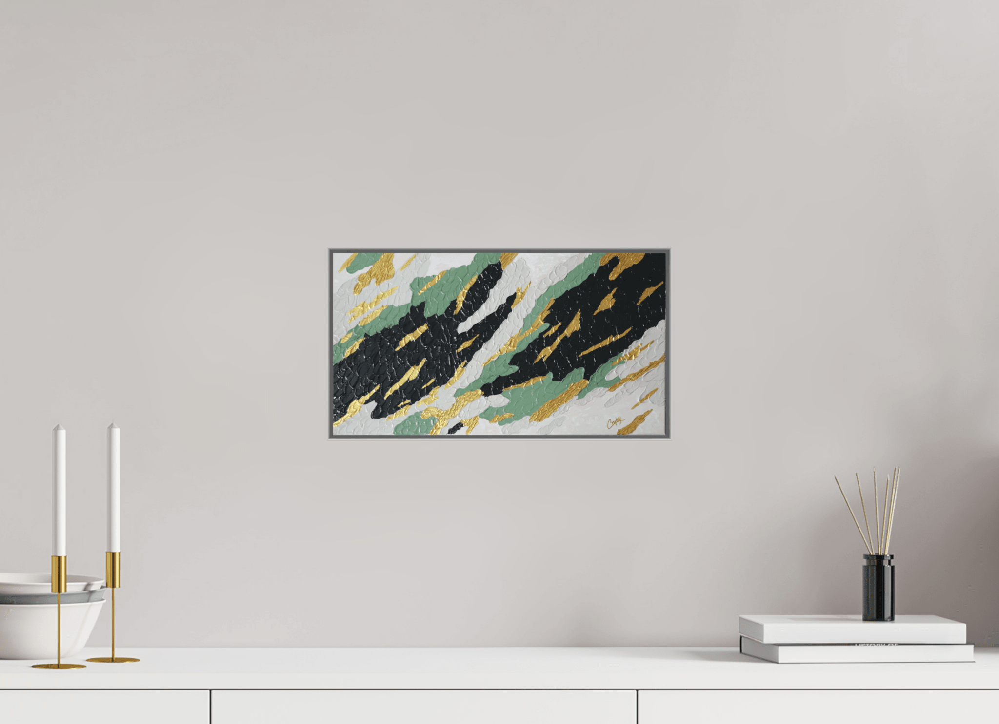 Gilded Forest - Textured Acrylic Art - The Living Abstract