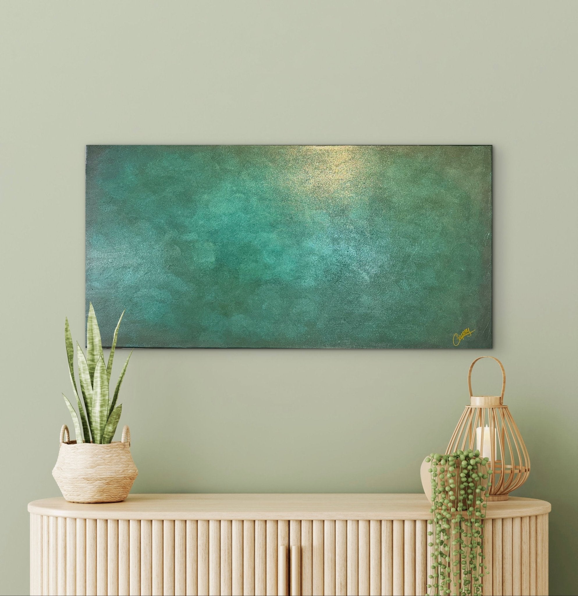 Emerald Fade - The Living Abstract