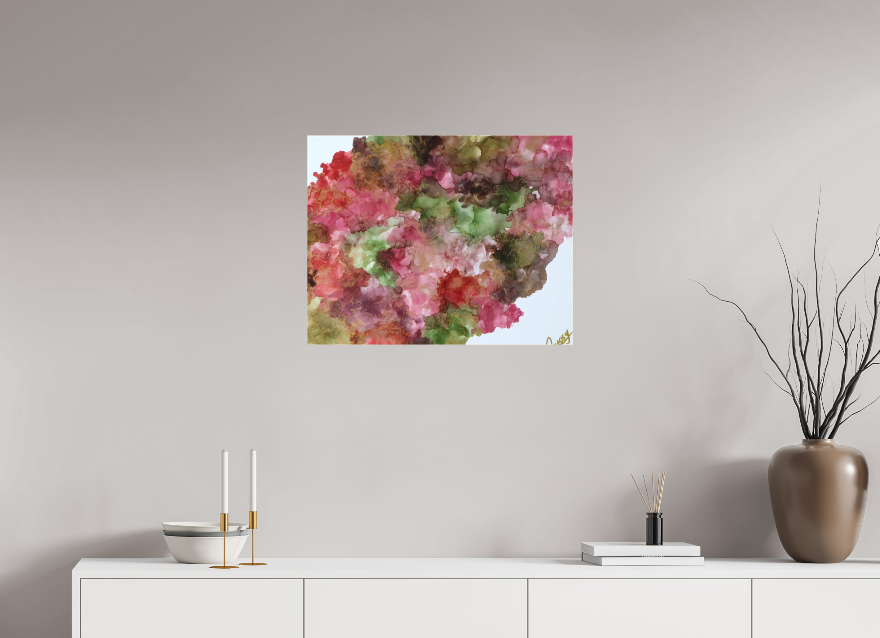 25.4 x 20″, *1.25" Matte Canvas No Frame Floral Density