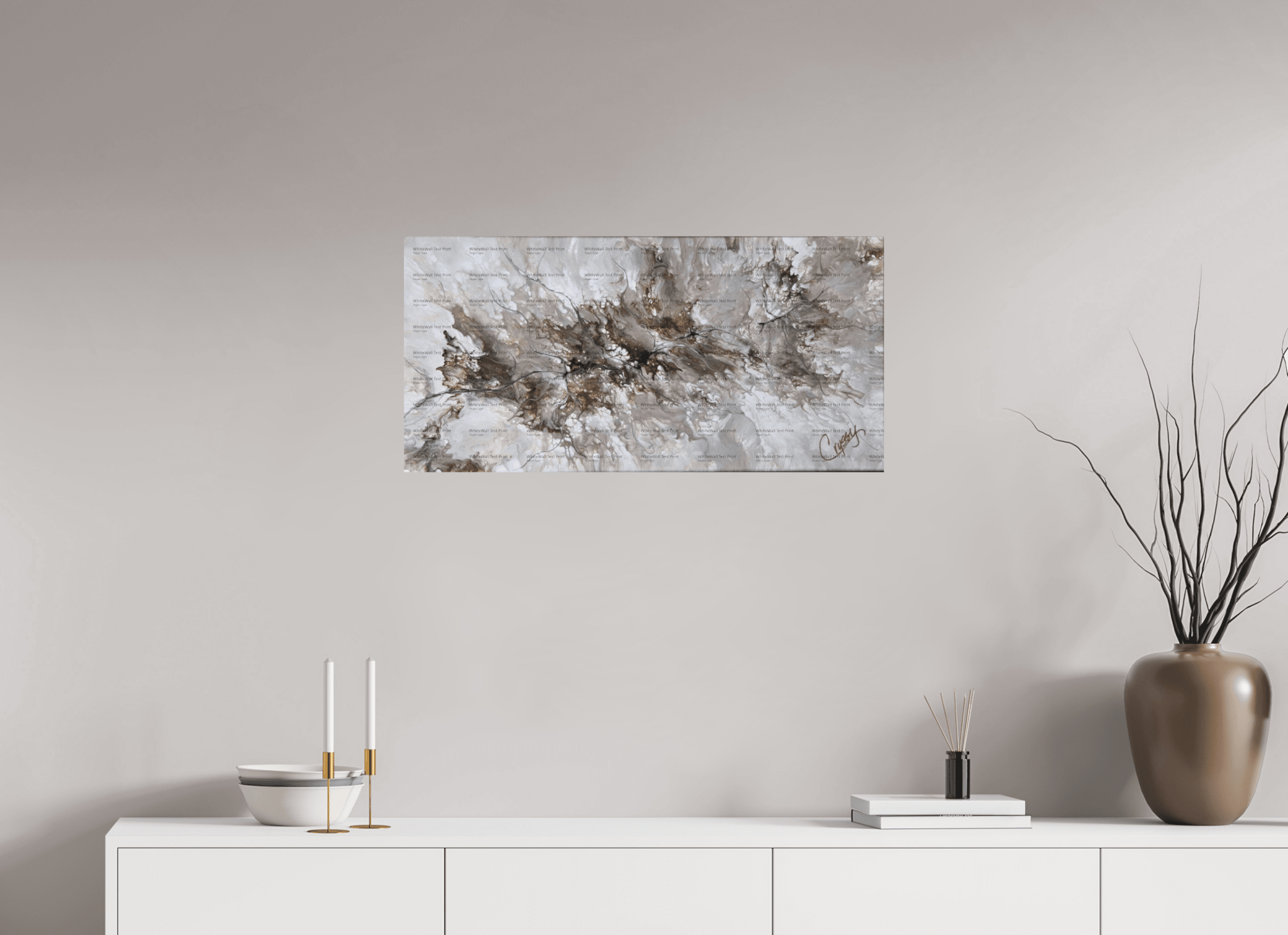 Beige Marble - Original Dutch Pour - The Living Abstract