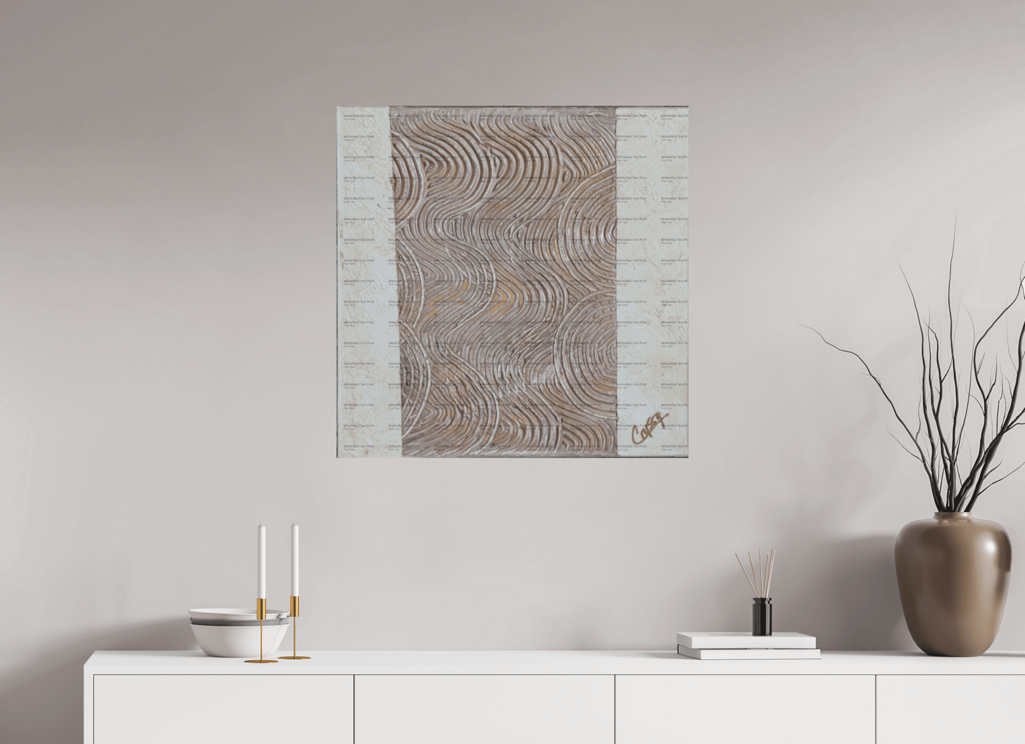 Mocha Tide - Original Textured Painting - The Living Abstract