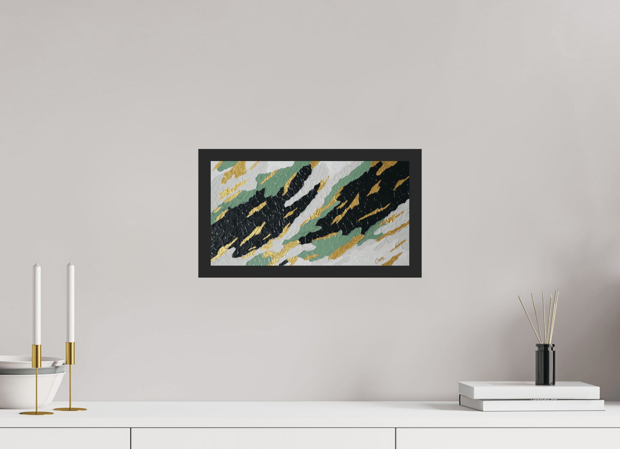 Gilded Forest - Textured Acrylic Art - The Living Abstract