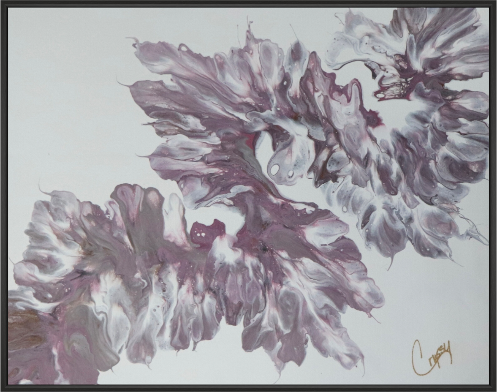 Main image Pink Dragon - Original Dutch Pour Painting
