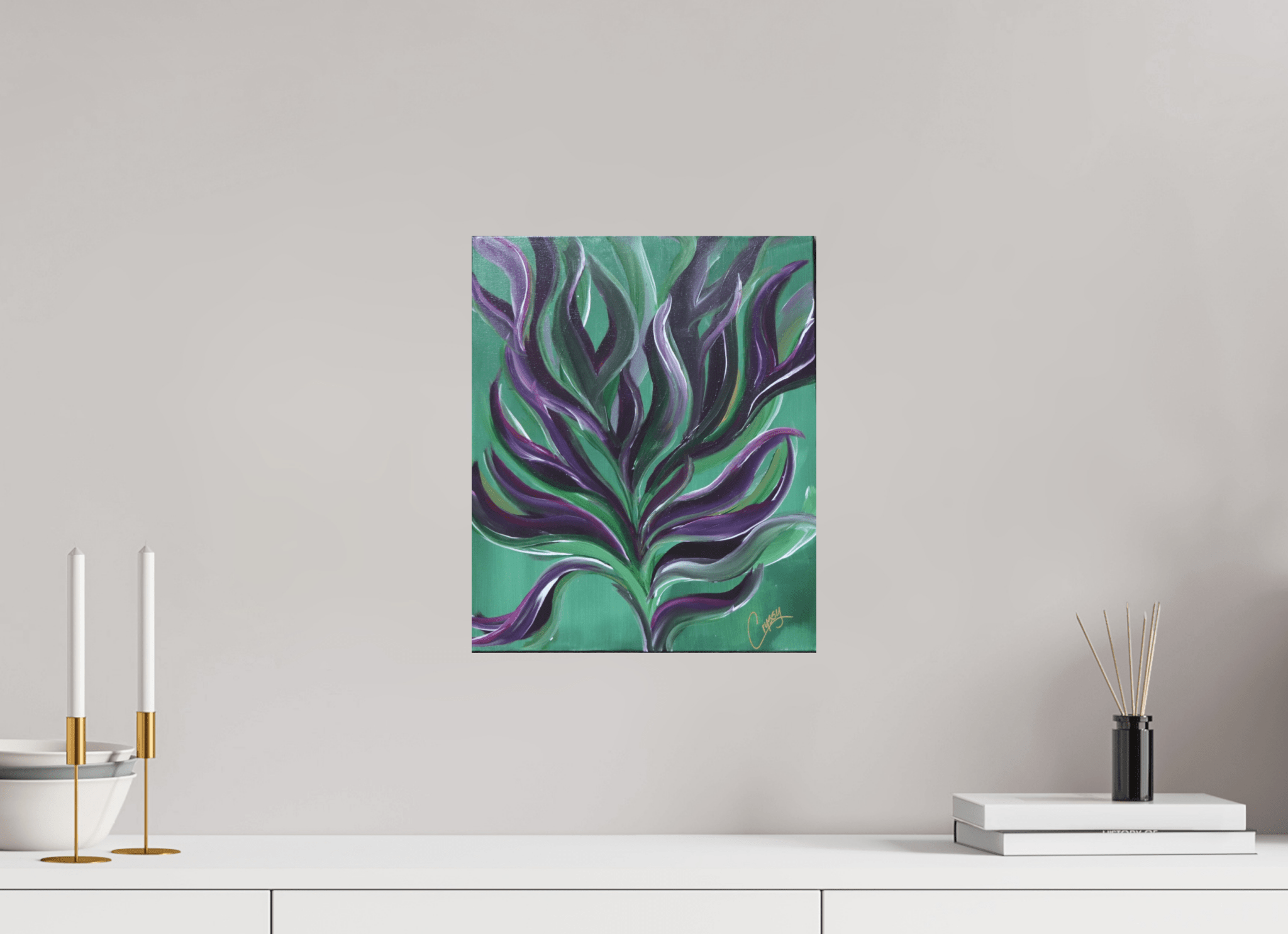 Large Botanical - Original Abstract Acrylic Painting - The Living Abstract