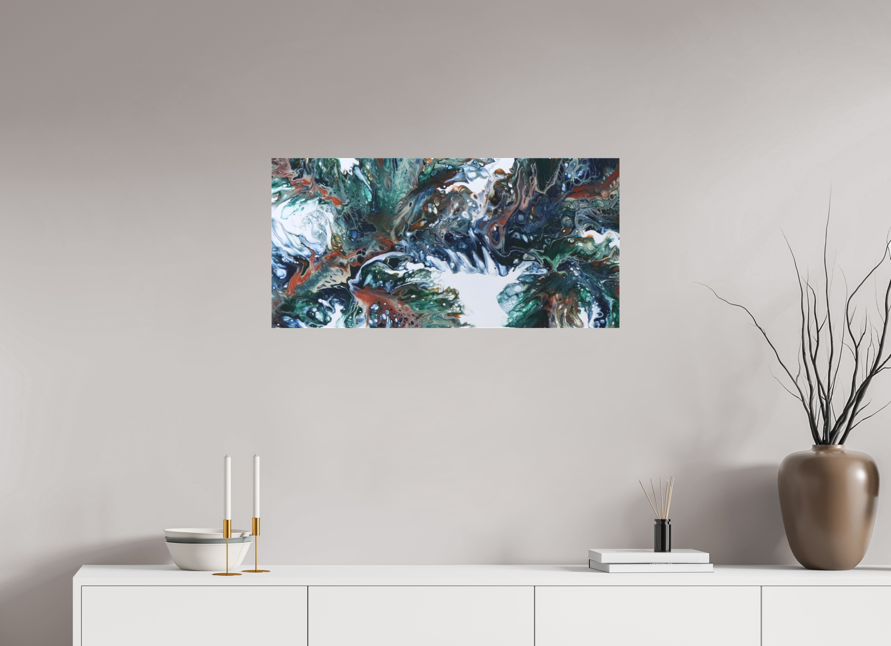 33.1 x 16″, *1.25" Matte Canvas No Frame Kelp of the Sea
