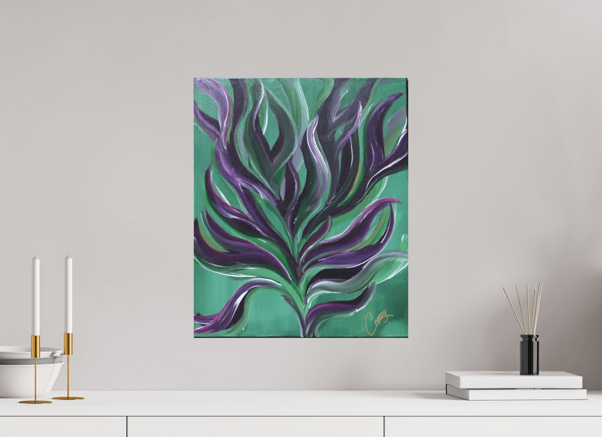 Large Botanical - Original Abstract Acrylic Painting - The Living Abstract