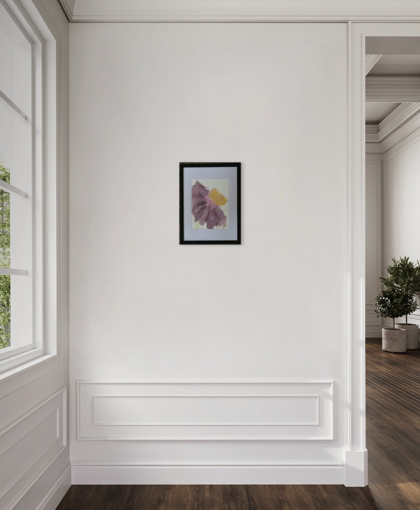 Purple DayLily — Original Alcohol Ink Painting - The Living Abstract