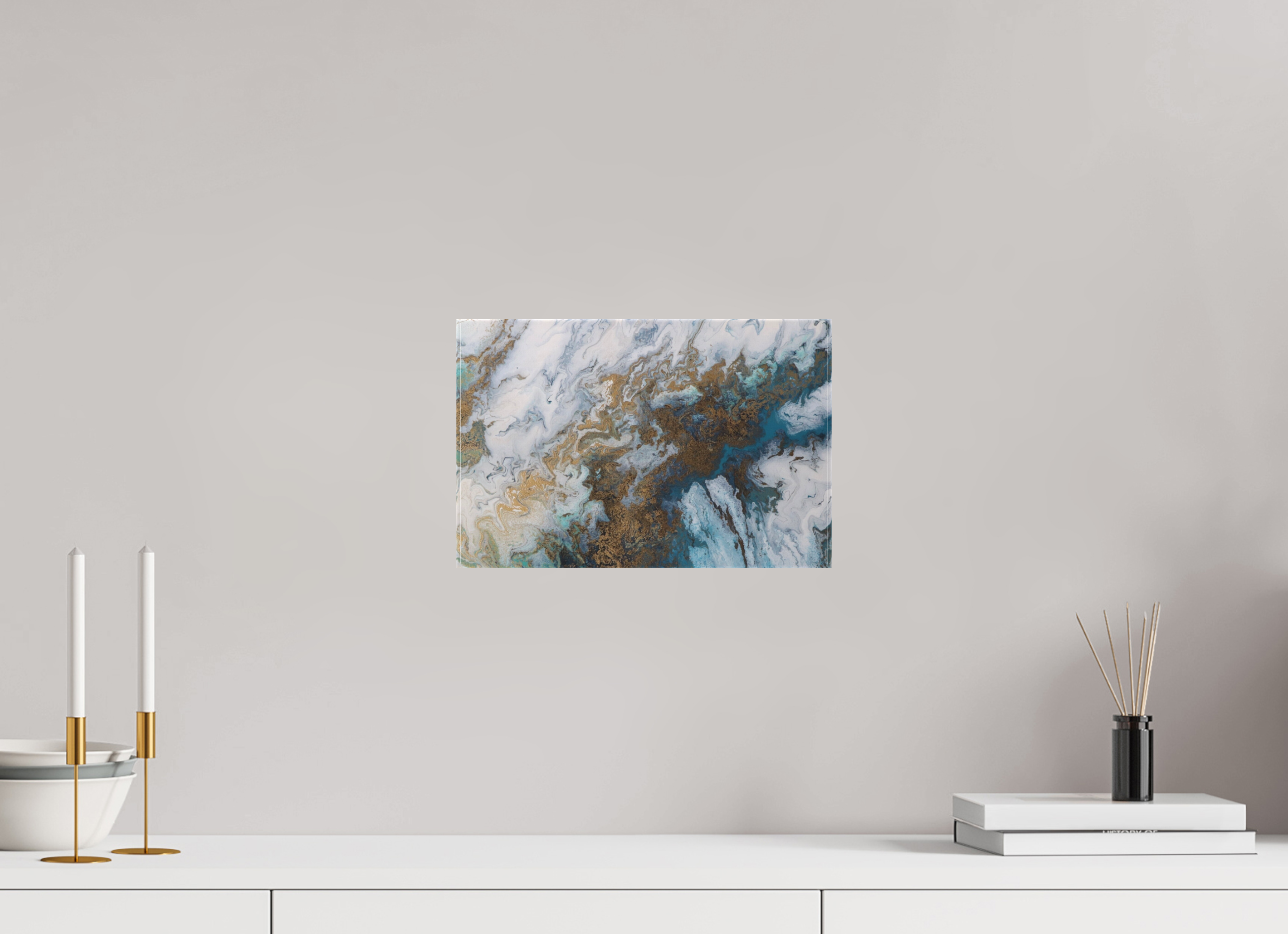 12.2 x 8″, *1.25" Matte Canvas No Frame Seascape Canvas - Original Acrylic Ocean Painting