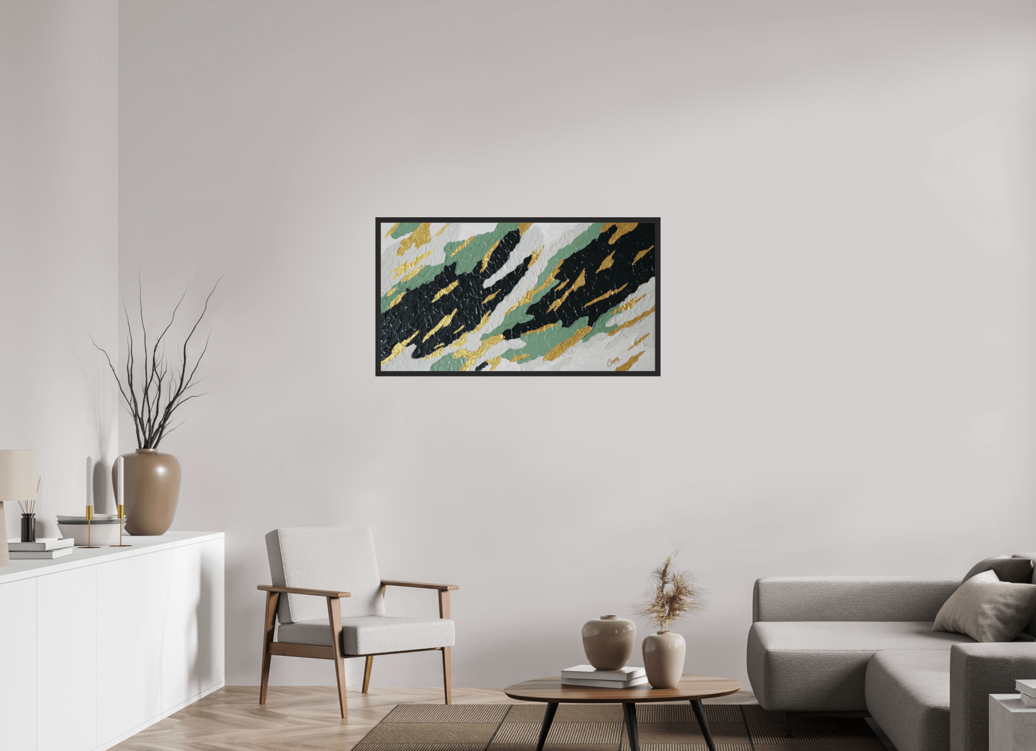 Gilded Forest - Textured Acrylic Art - The Living Abstract