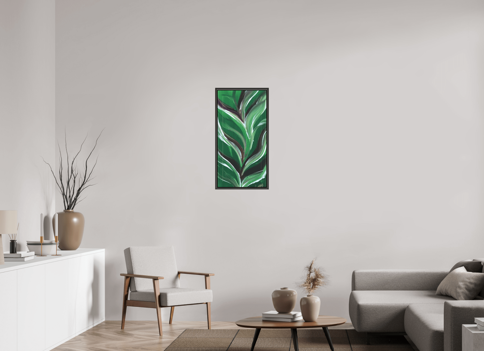 Small Botanical Bloom - Acrylic Botanical Painting - The Living Abstract