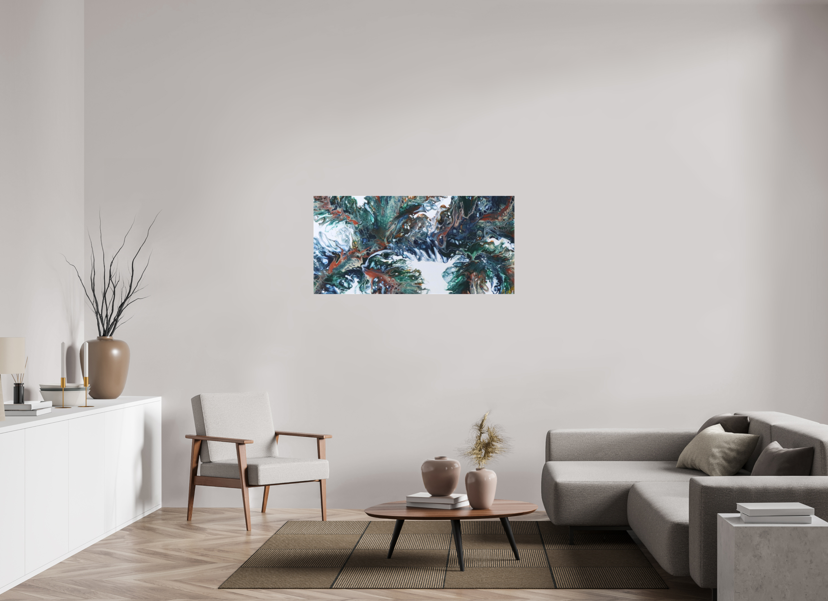 49.6 x 24″, *1.25" Matte Canvas No Frame Kelp of the Sea