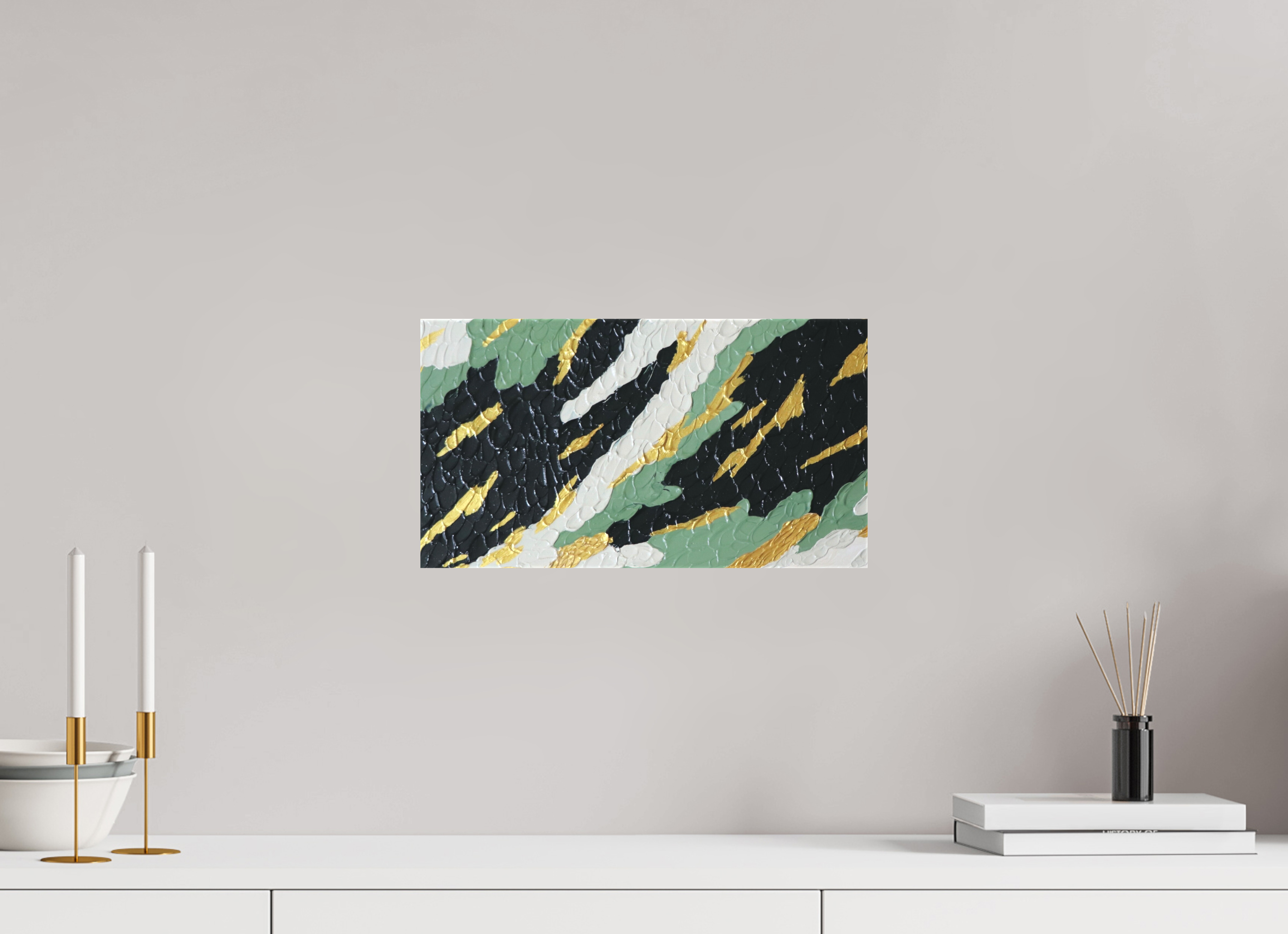 14.6 x 8″, *1.25" Matte Canvas No Frame Gilded Forest - Textured Acrylic Art