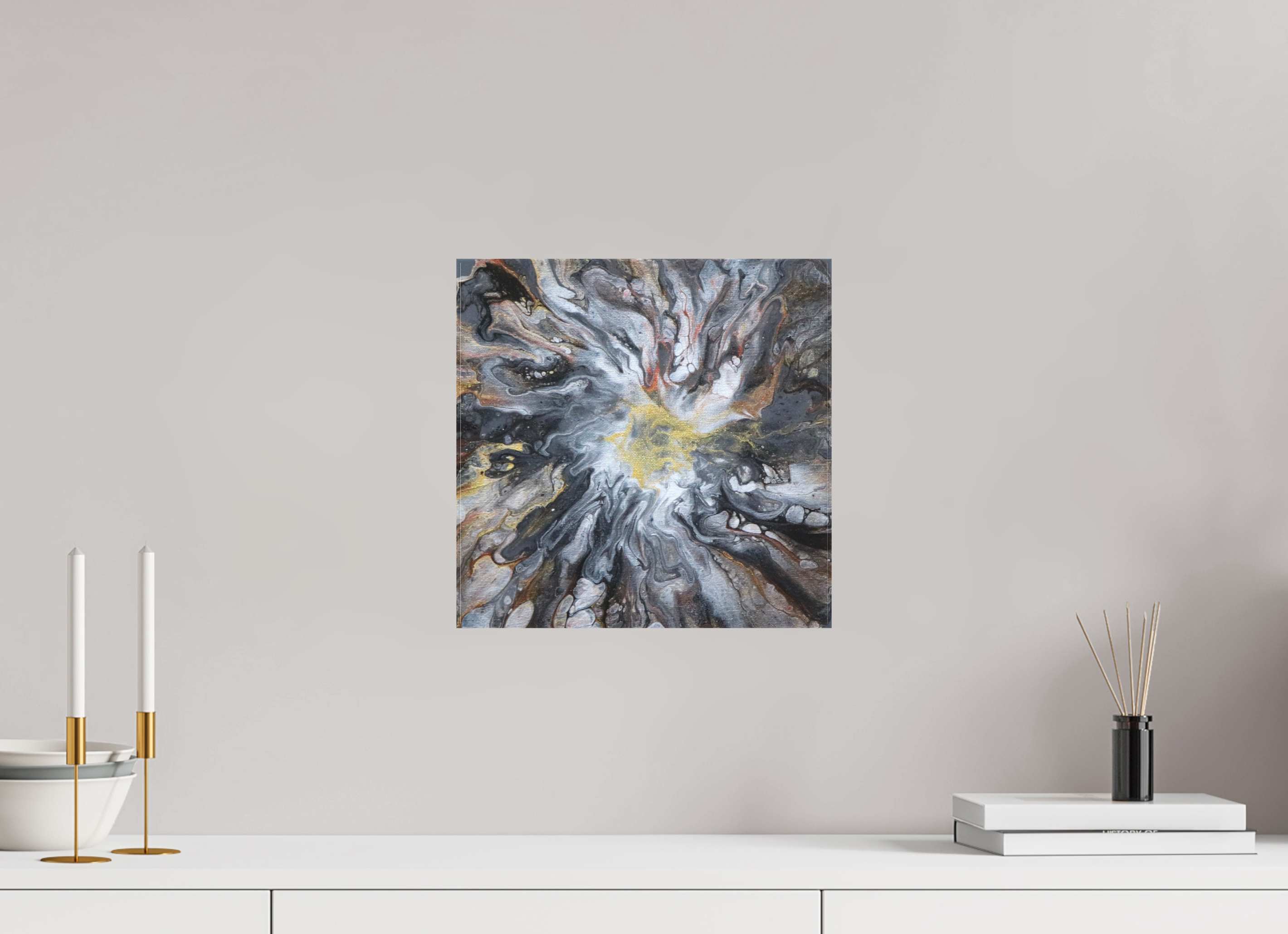 12.2 x 12″, *1.25" Matte Canvas No Frame Copper Bloom II