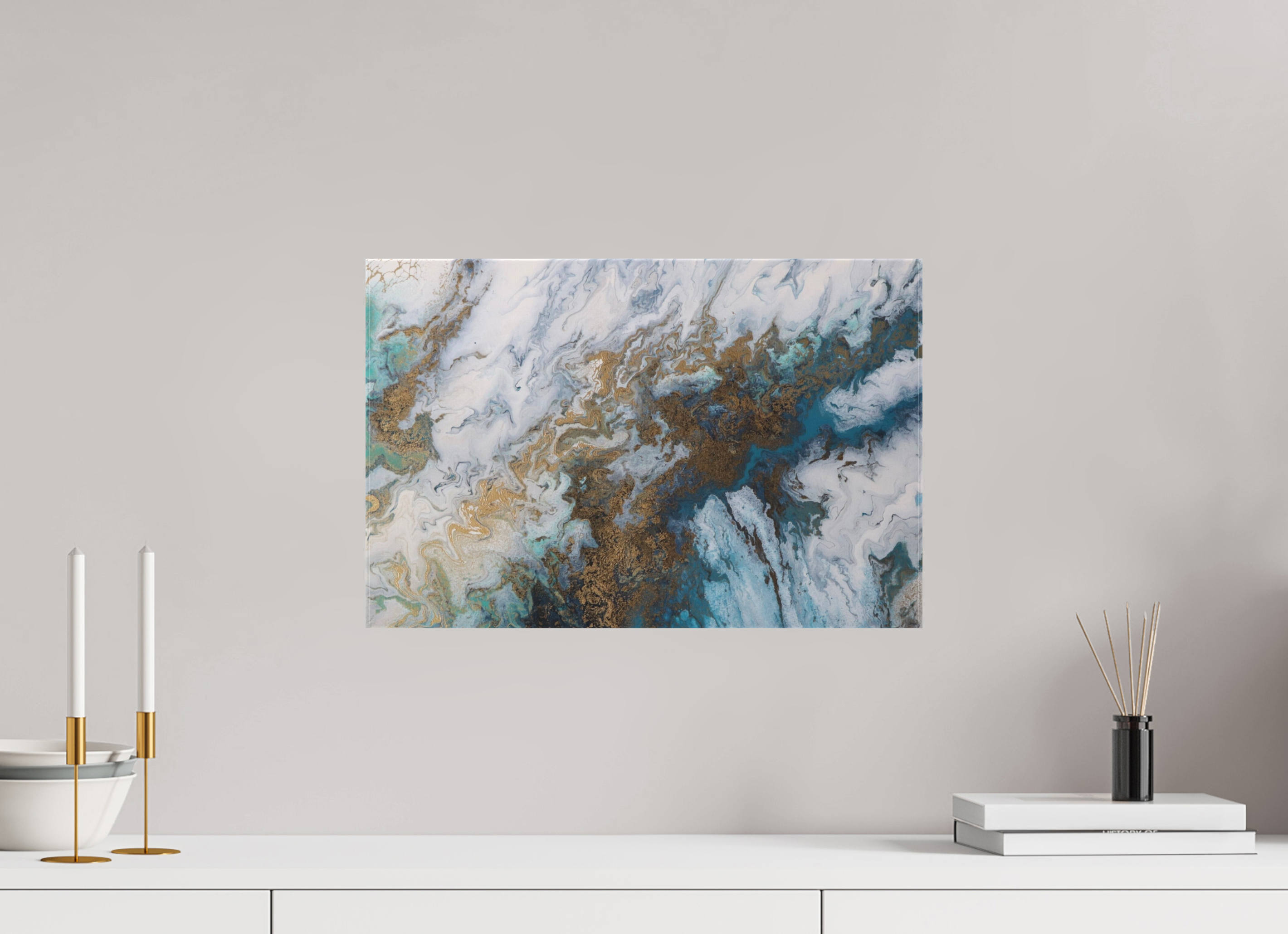 18.3 x 12″, *1.25" Matte Canvas No Frame Seascape Canvas - Original Acrylic Ocean Painting