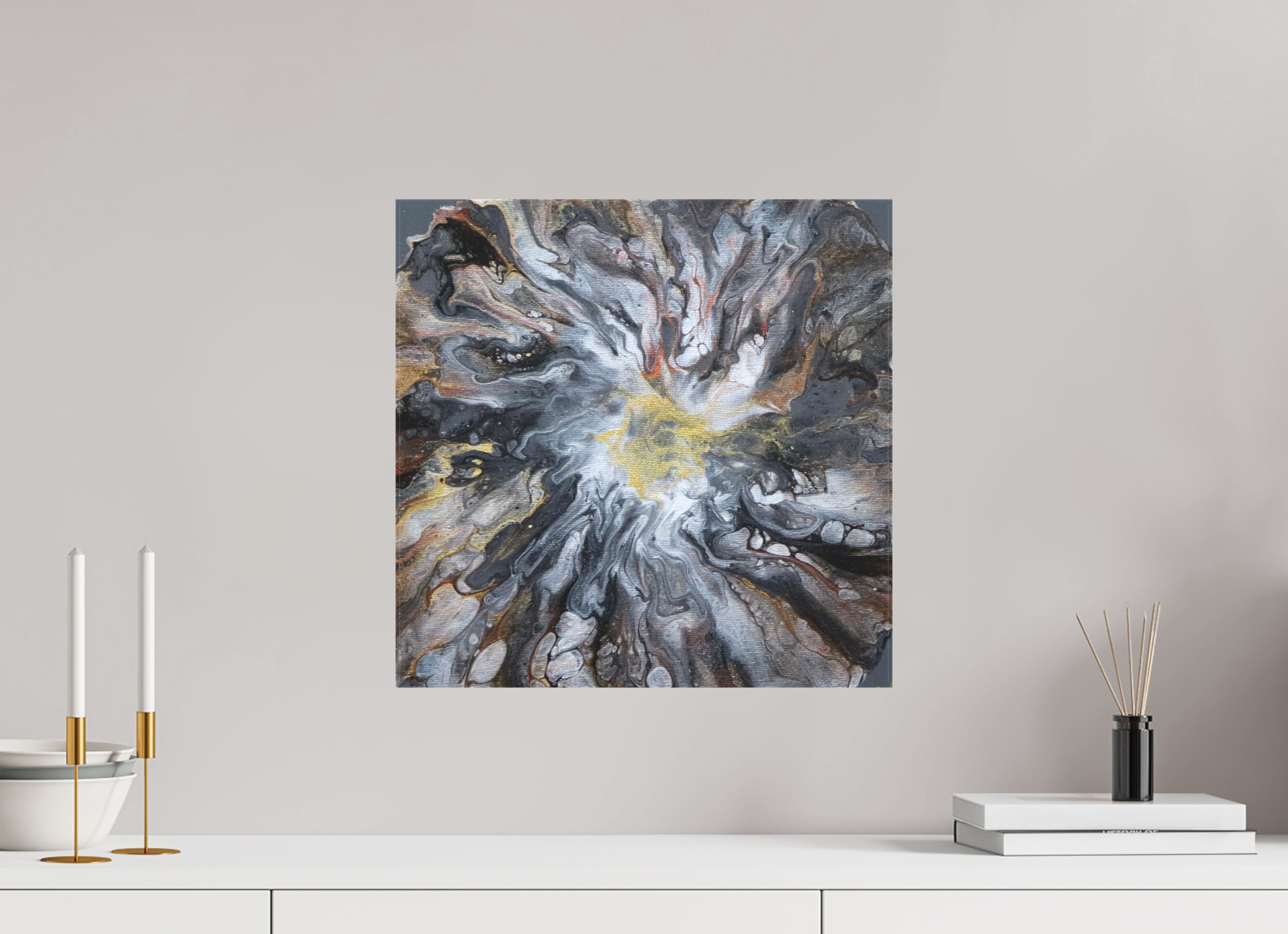 16.3 x 16″, *1.25" Matte Canvas No Frame Copper Bloom II
