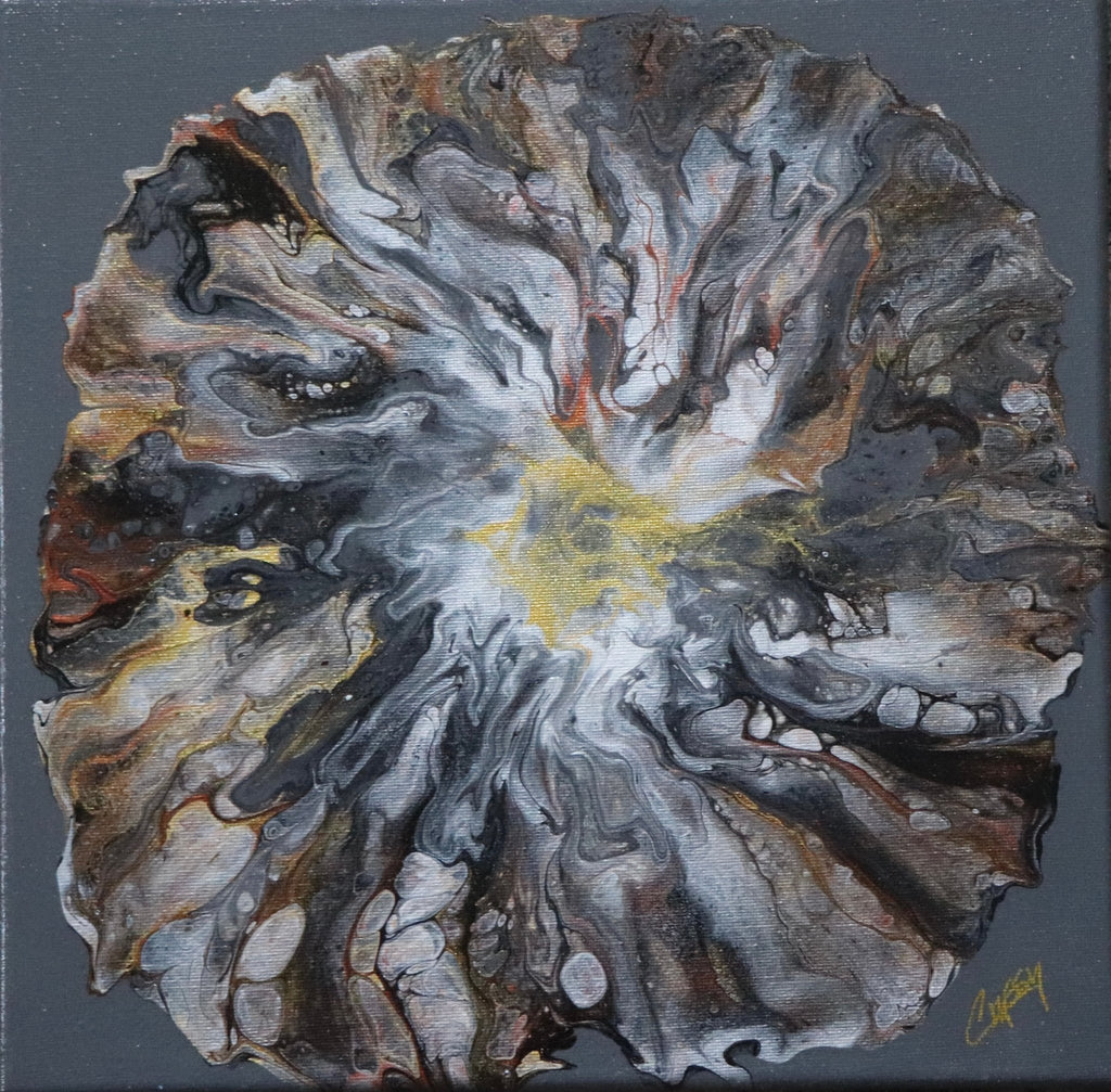 Copper Bloom — Original Painting Pair - The Living Abstract