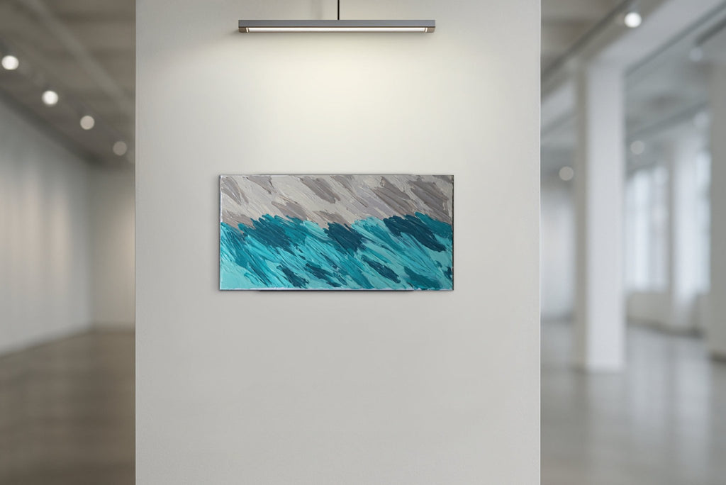 Textured Ocean — Original Textured Acrylic Painting - The Living Abstract