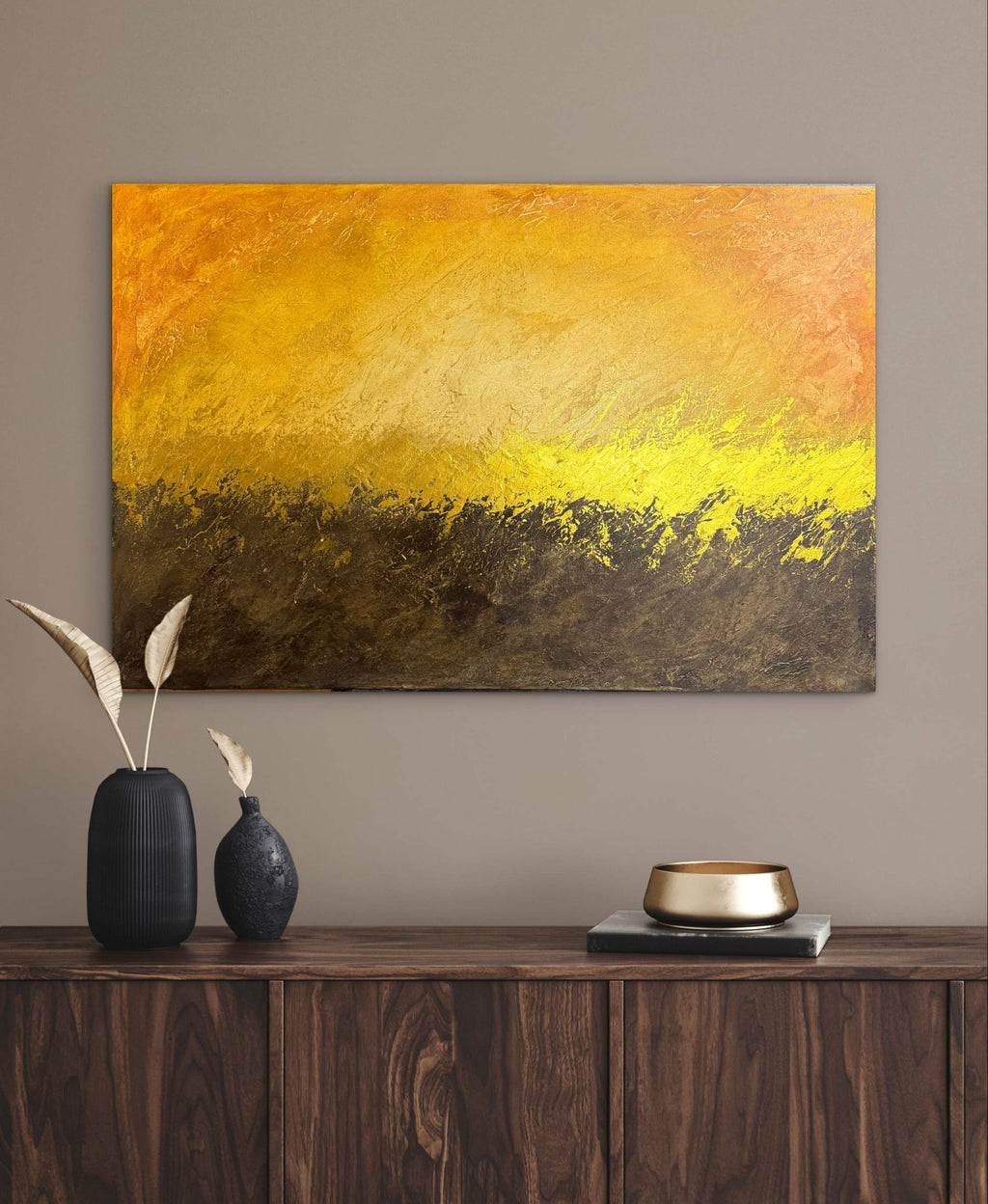 Golden Sunset - The Living Abstract