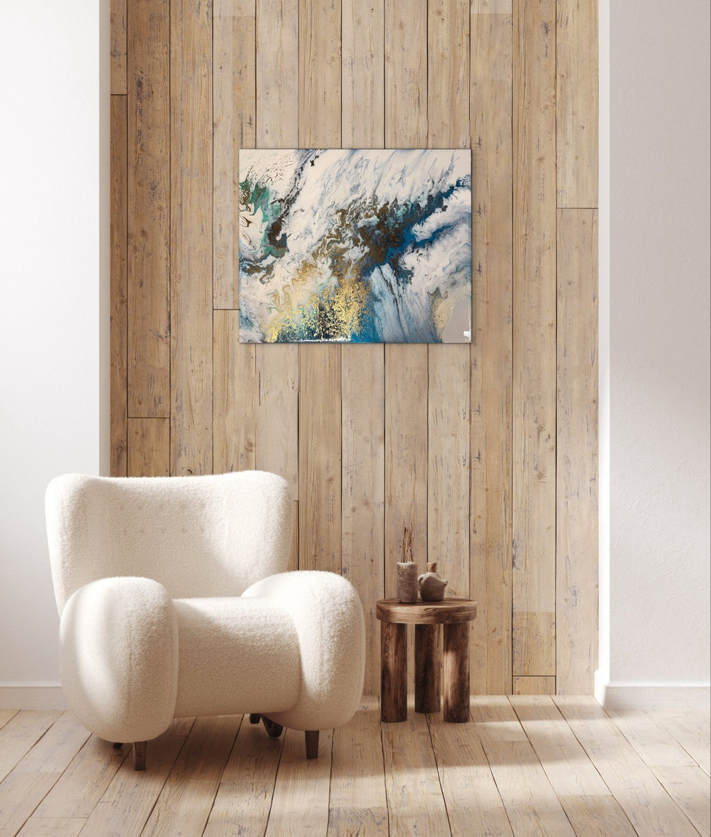 Seascape Canvas Painting - The Living Abstract