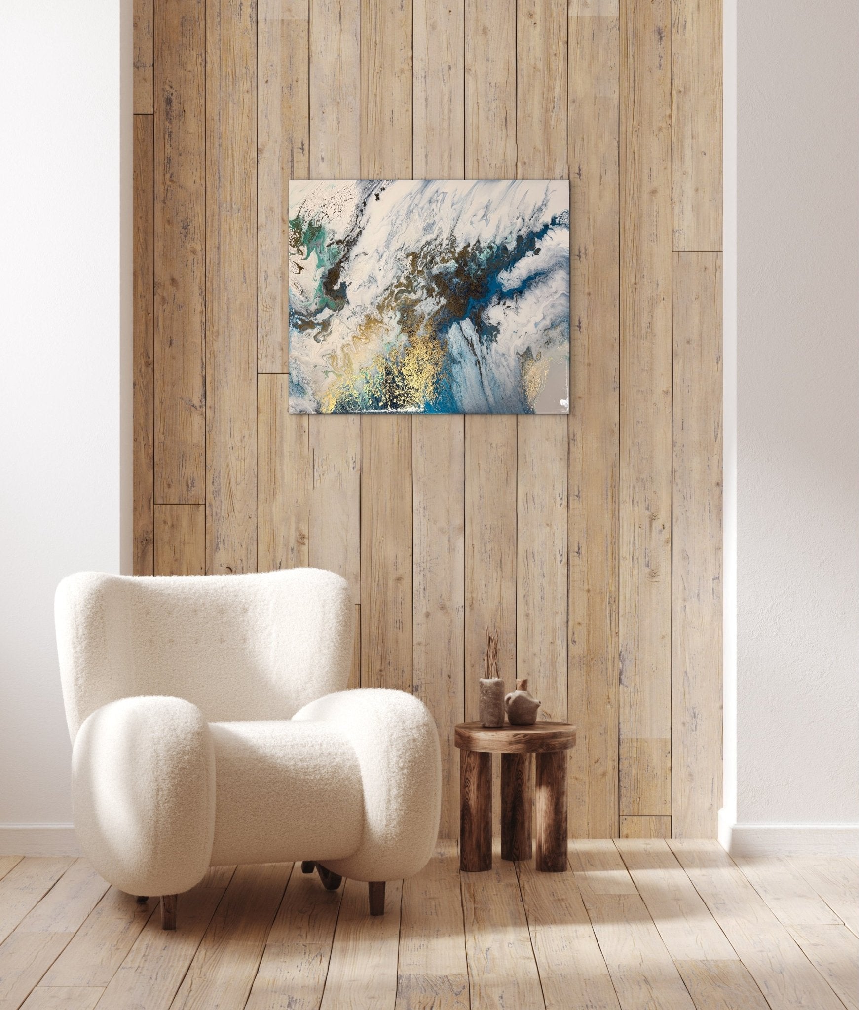 Seascape Canvas Painting - The Living Abstract