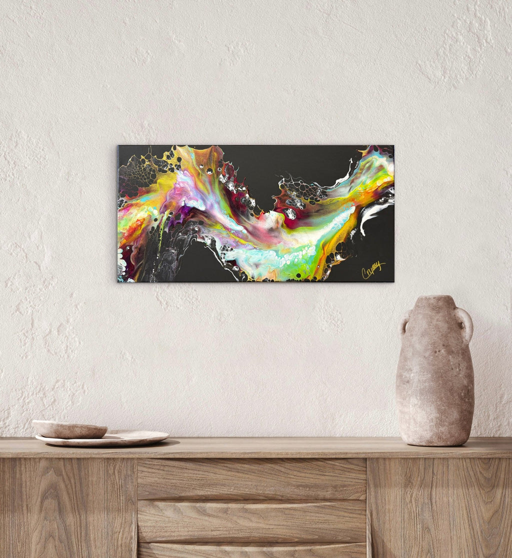 City Lights — Original Abstract Dutch Pour Painting - The Living Abstract