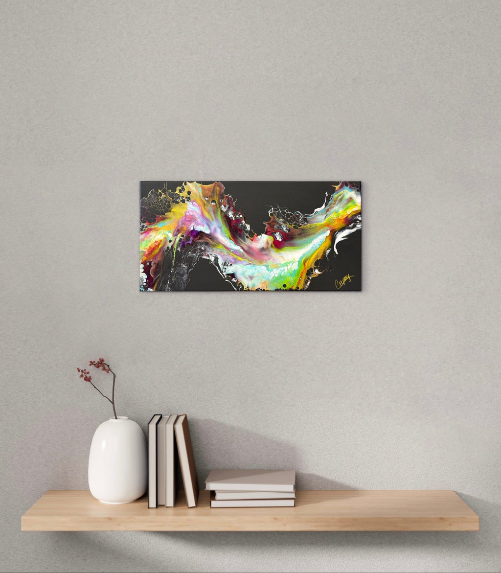 City Lights — Original Abstract Dutch Pour Painting - The Living Abstract