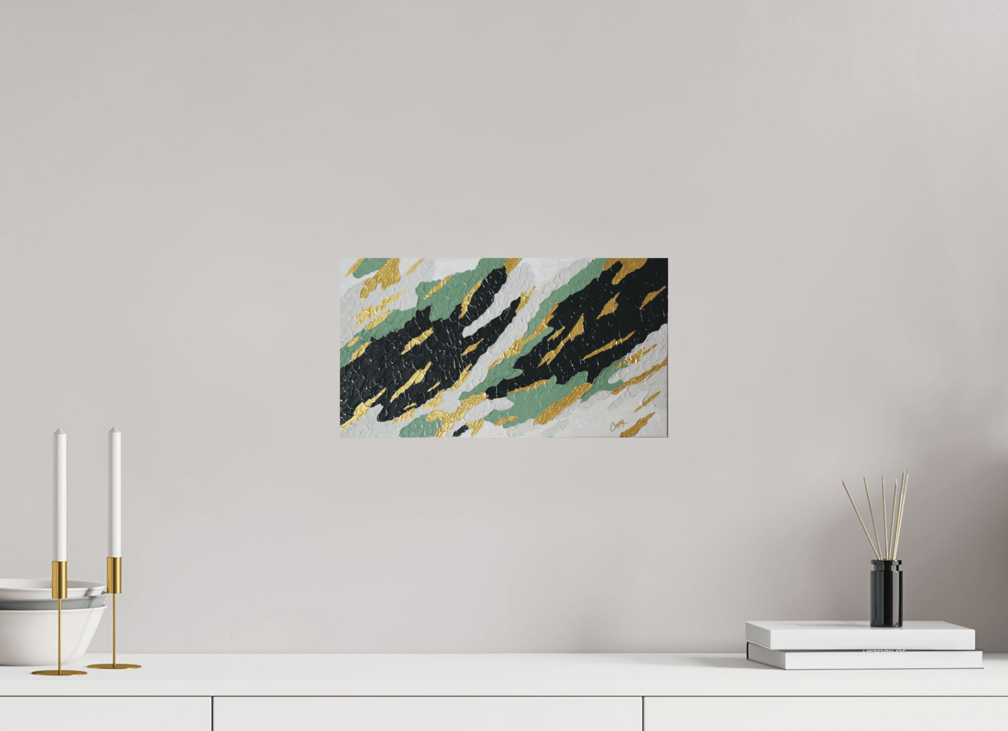 Gilded Forest - Textured Acrylic Art - The Living Abstract