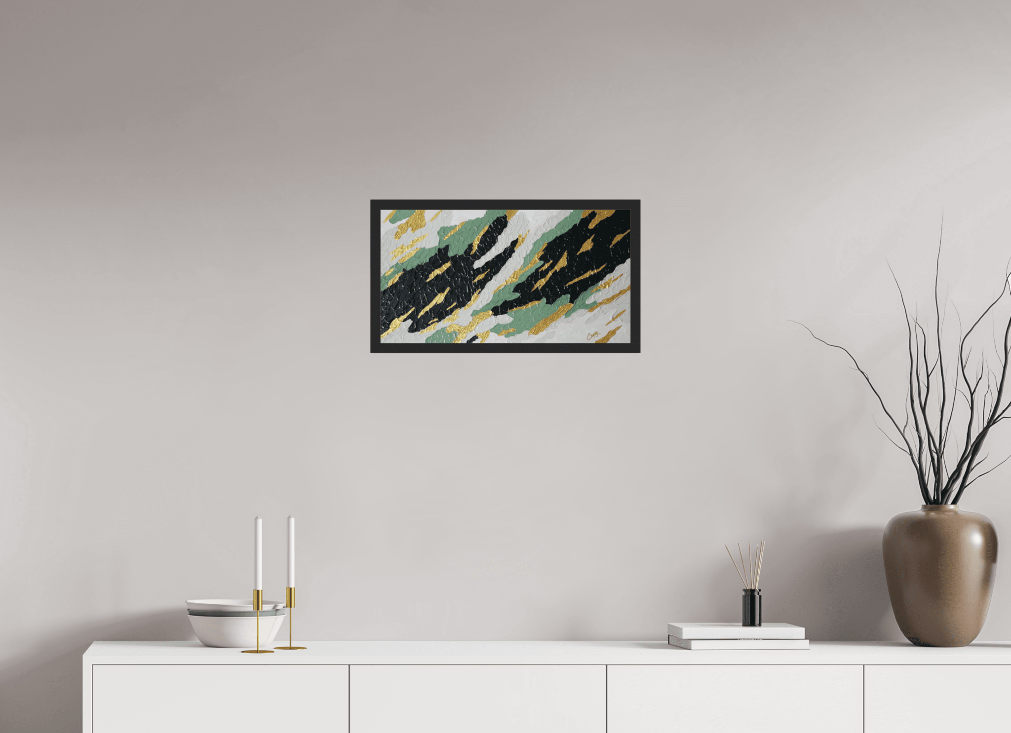 Gilded Forest - Textured Acrylic Art - The Living Abstract